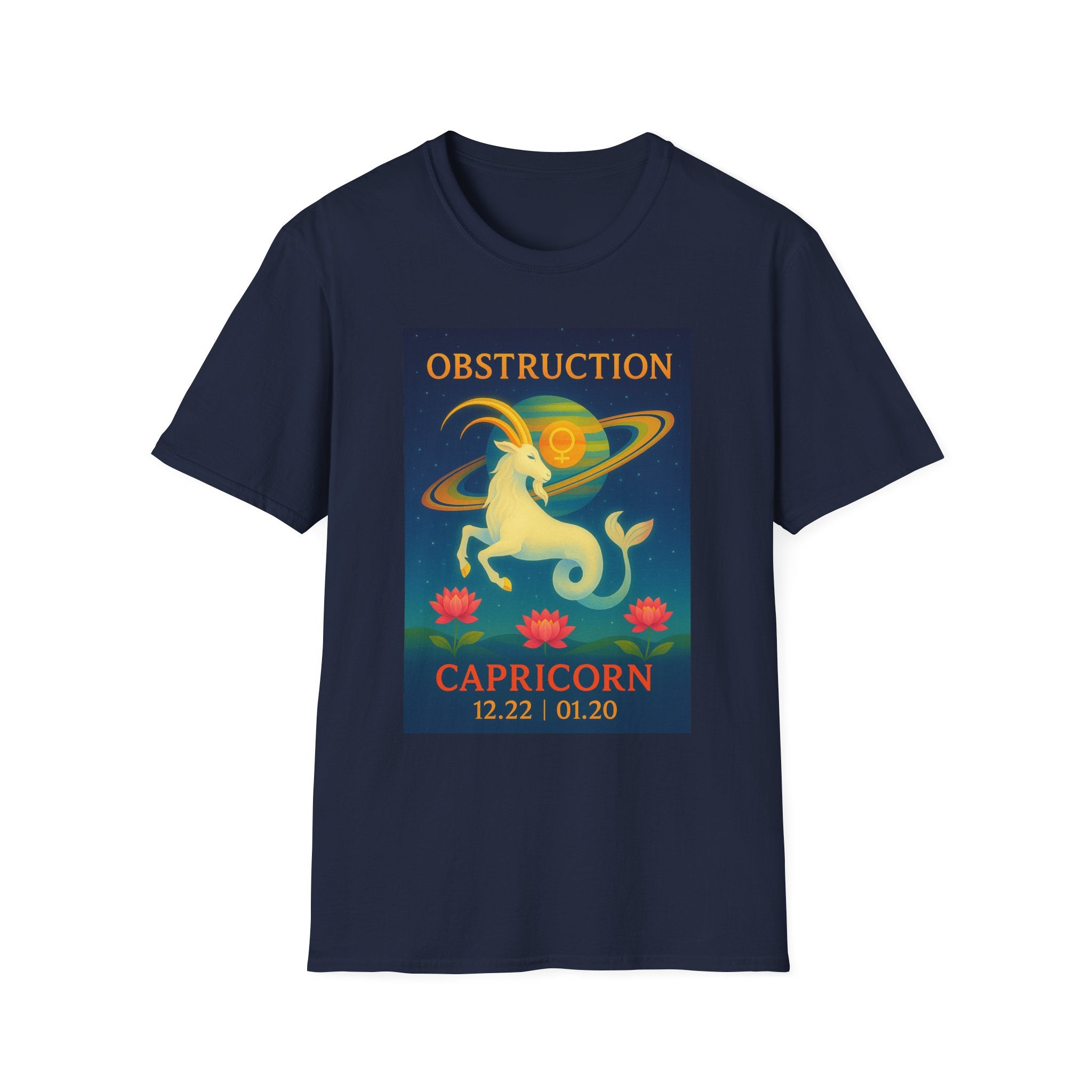 Capricorn Zodiac Graphic Tee - Unisex Softstyle T-Shirt | Astrology
