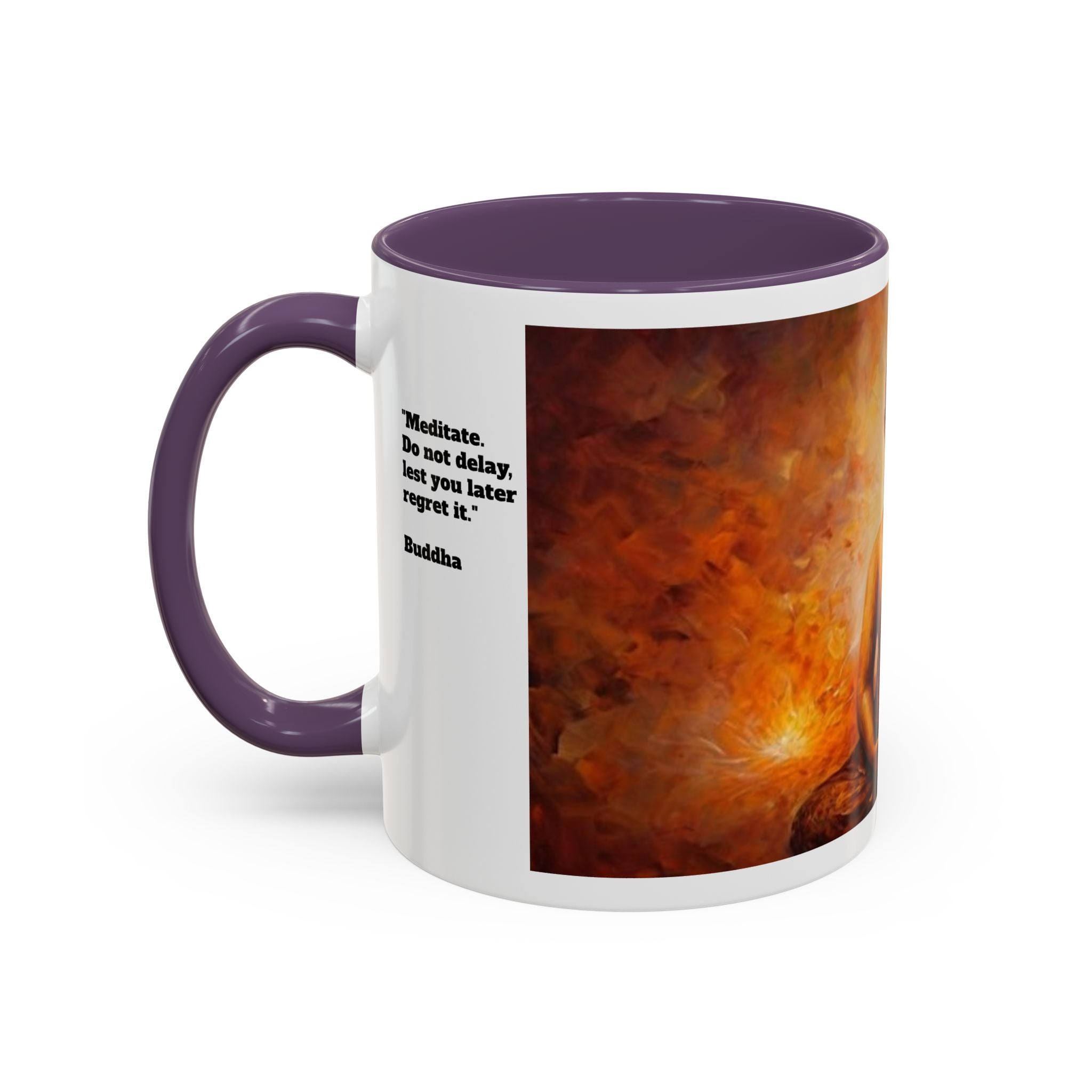 Meditative Buddha Coffee Mug | Zen Tea Cup for Yoga Lovers, Gift for