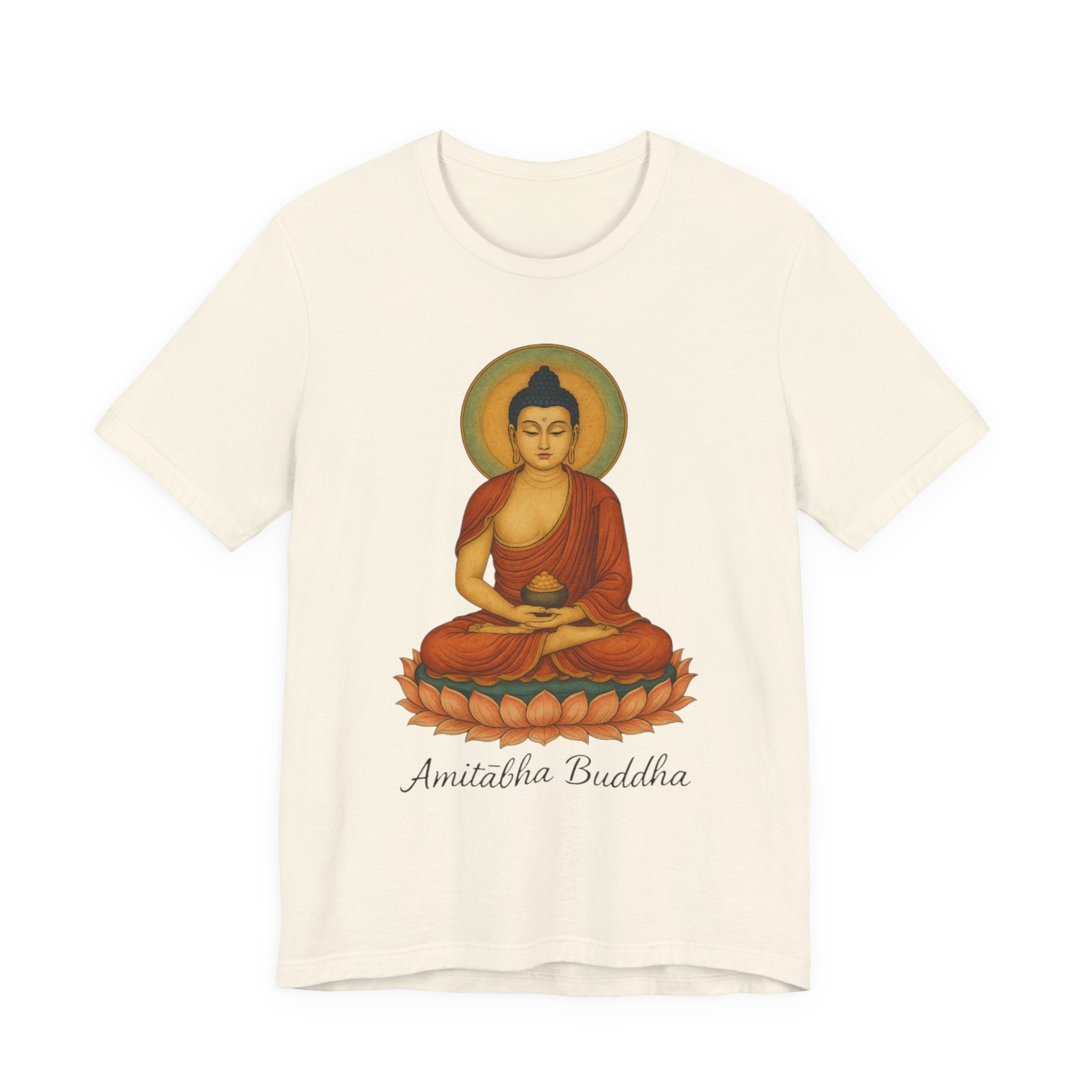 Amitabha Buddha Unisex Jersey Tee, Spiritual Shirt, Meditation, Buddhism, Yoga