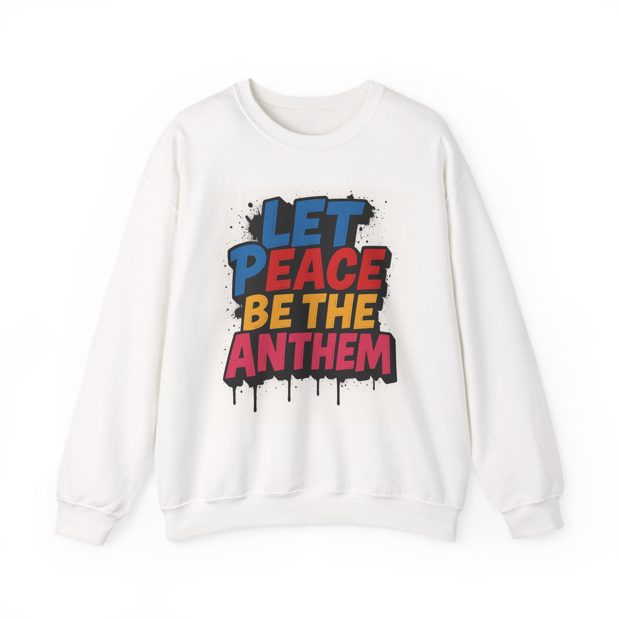 Peace Anthem Sweatshirt - Unisex Crewneck for Comfort, Ideal for Activism,