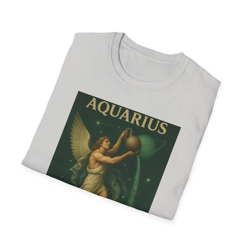 Aquarius Altruism Unisex Softstyle T-Shirt - Celestial Zodiac Tee