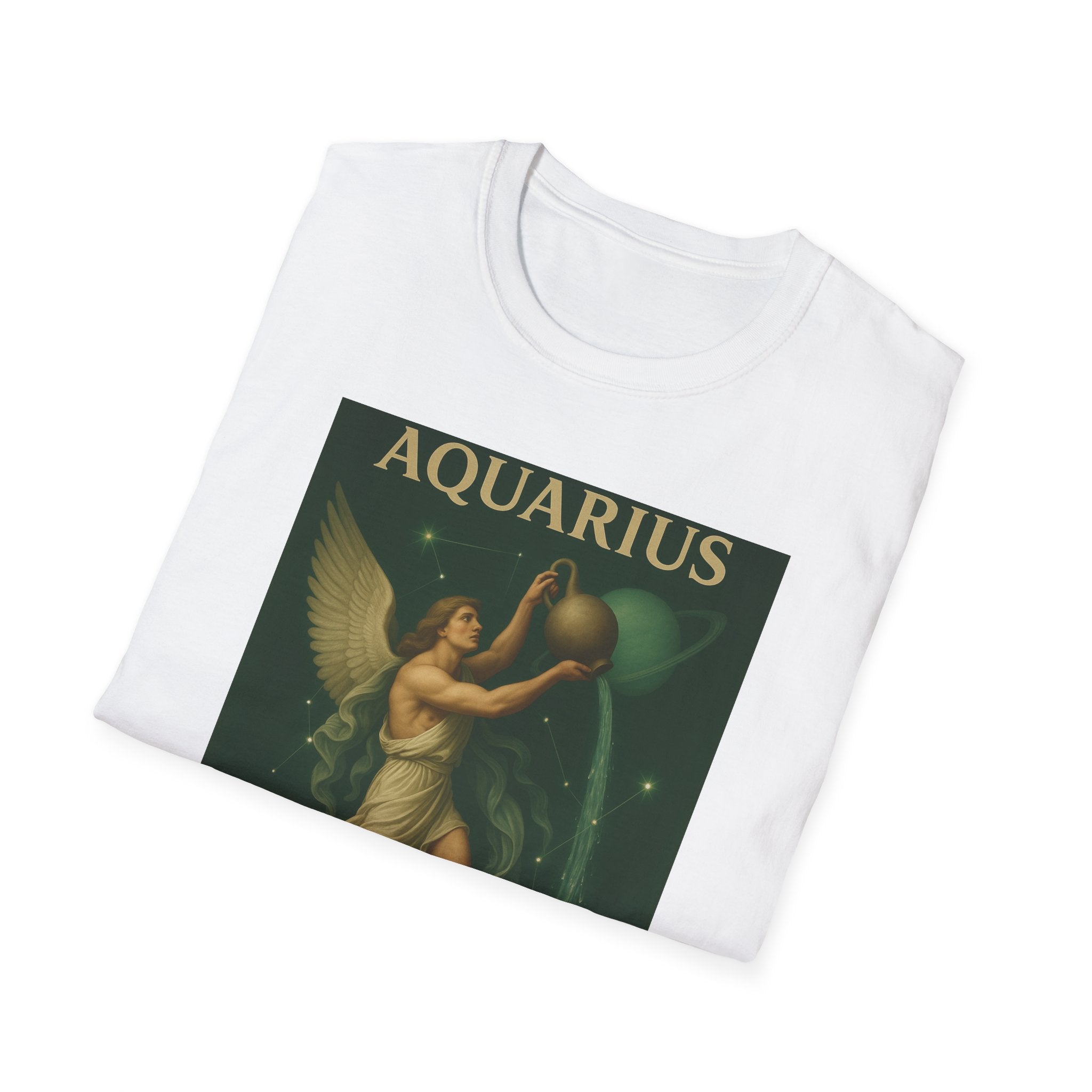 Aquarius Altruism Unisex Softstyle T-Shirt - Celestial Zodiac Tee