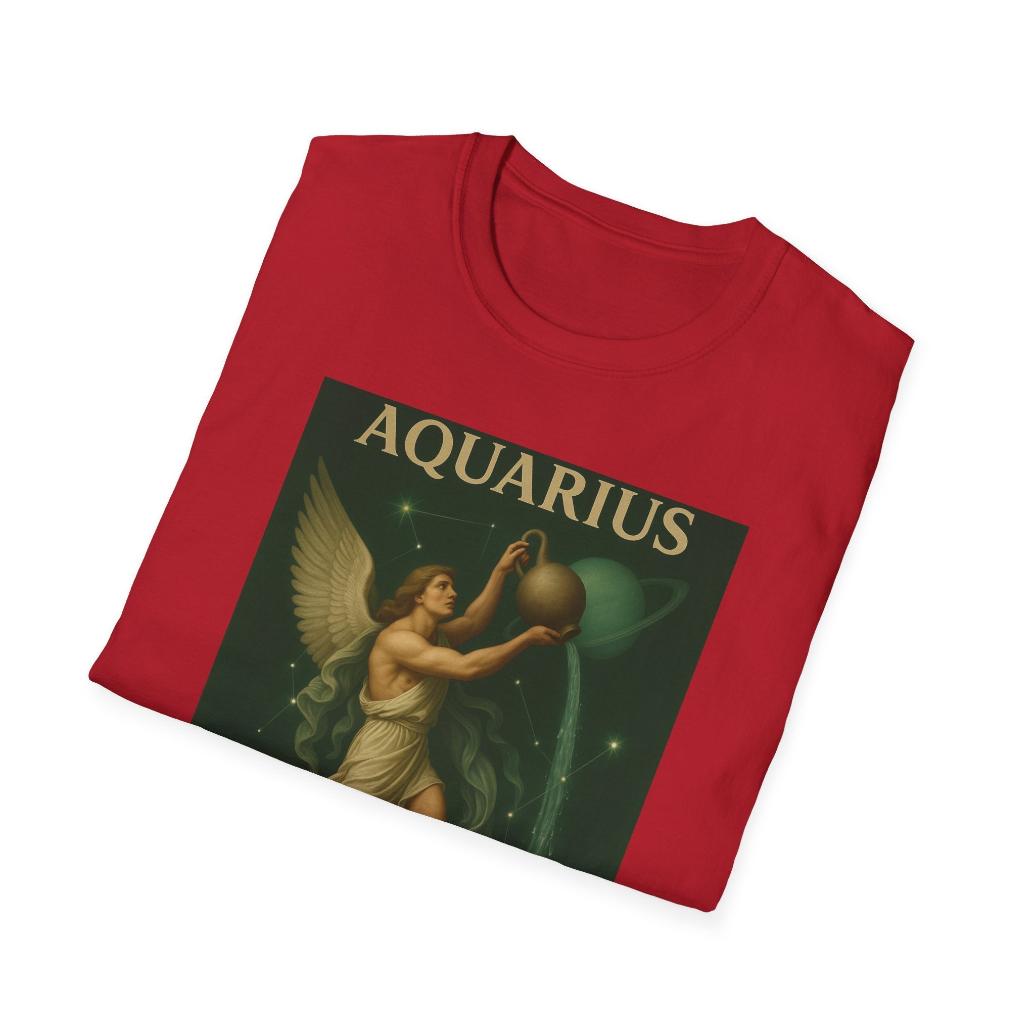 Aquarius Altruism Unisex Softstyle T-Shirt - Celestial Zodiac Tee