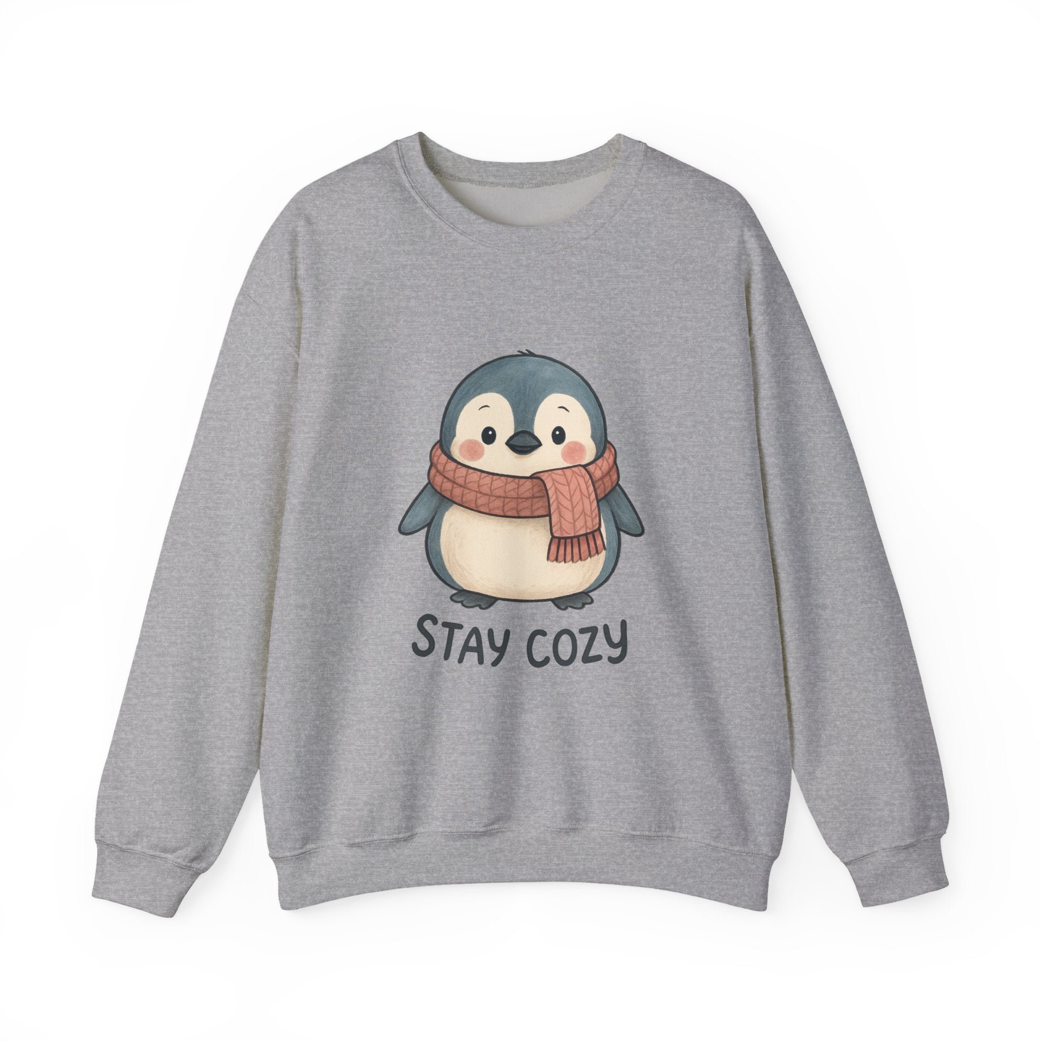 Cute Penguin Stay Cozy Sweatshirt | Cozy Winter Crewneck