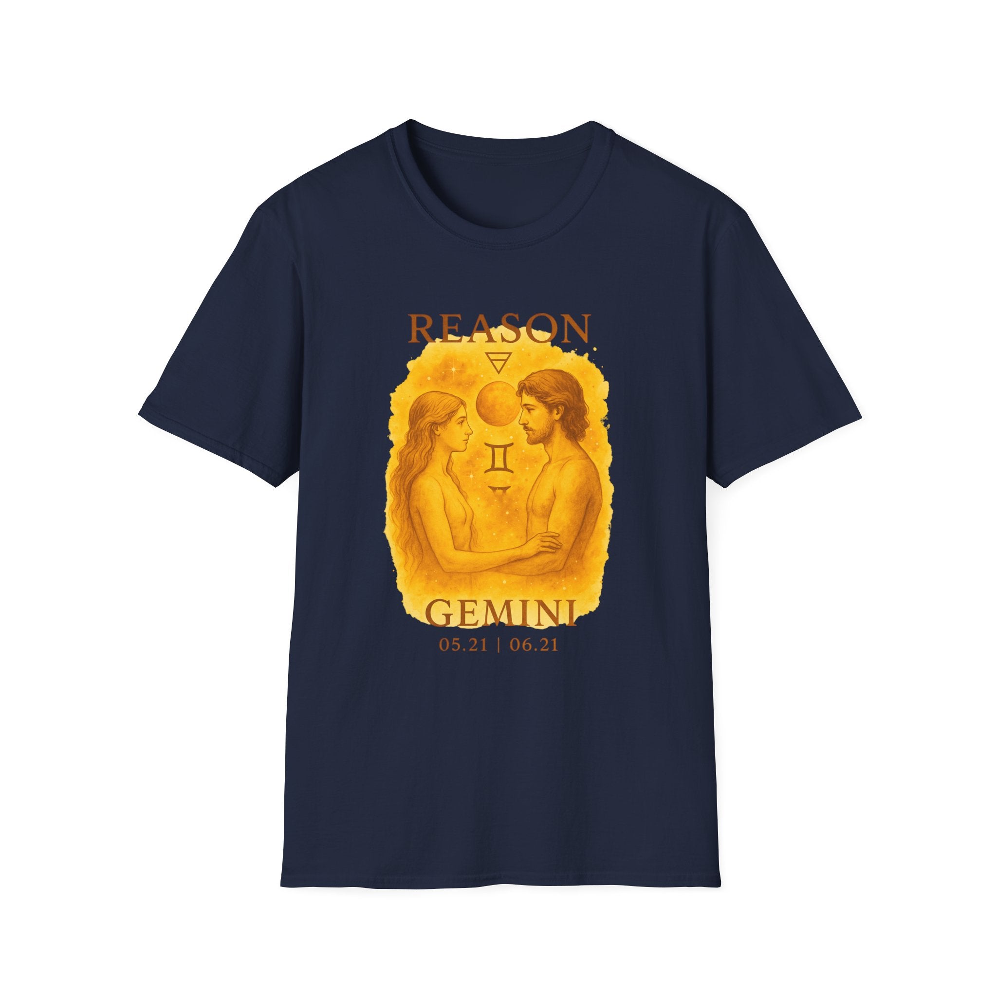 Gemini Zodiac T-Shirt - Astrology Lovers Unisex Tee | Born 05/21 to 06/21