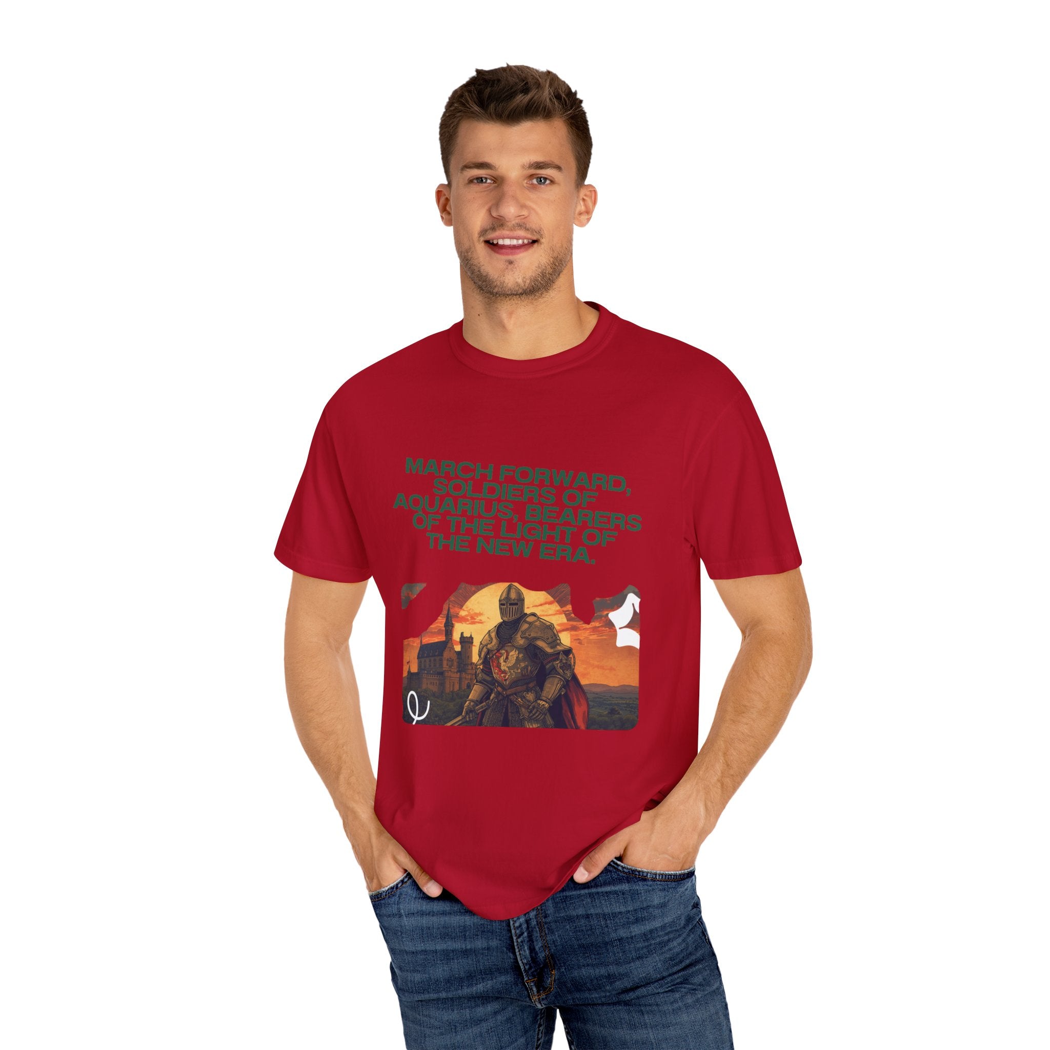 Aquarius Era T-Shirt — "March Forward, Soldiers of Aquarius"