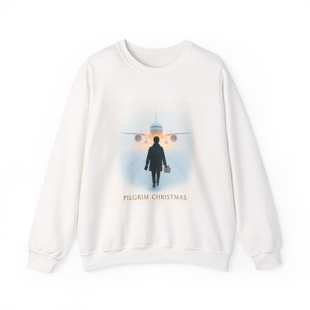 Pilgrim Christmas Sweatshirt — Travel-Themed Holiday Crewneck