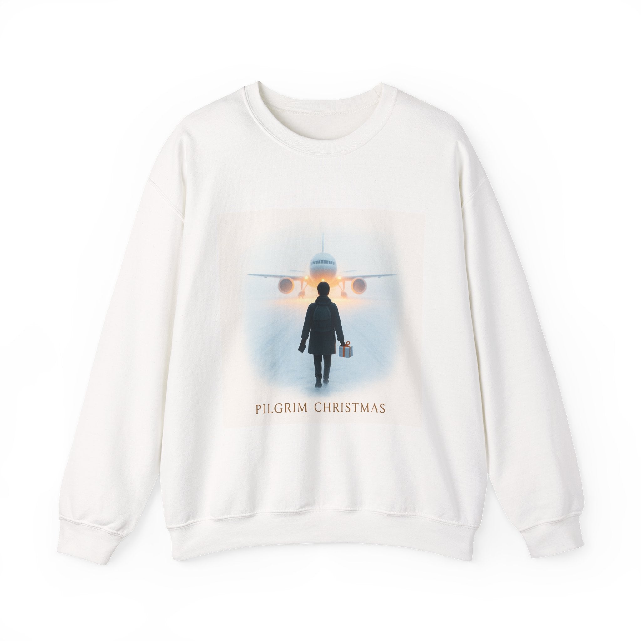 Pilgrim Christmas Sweatshirt — Travel-Themed Holiday Crewneck