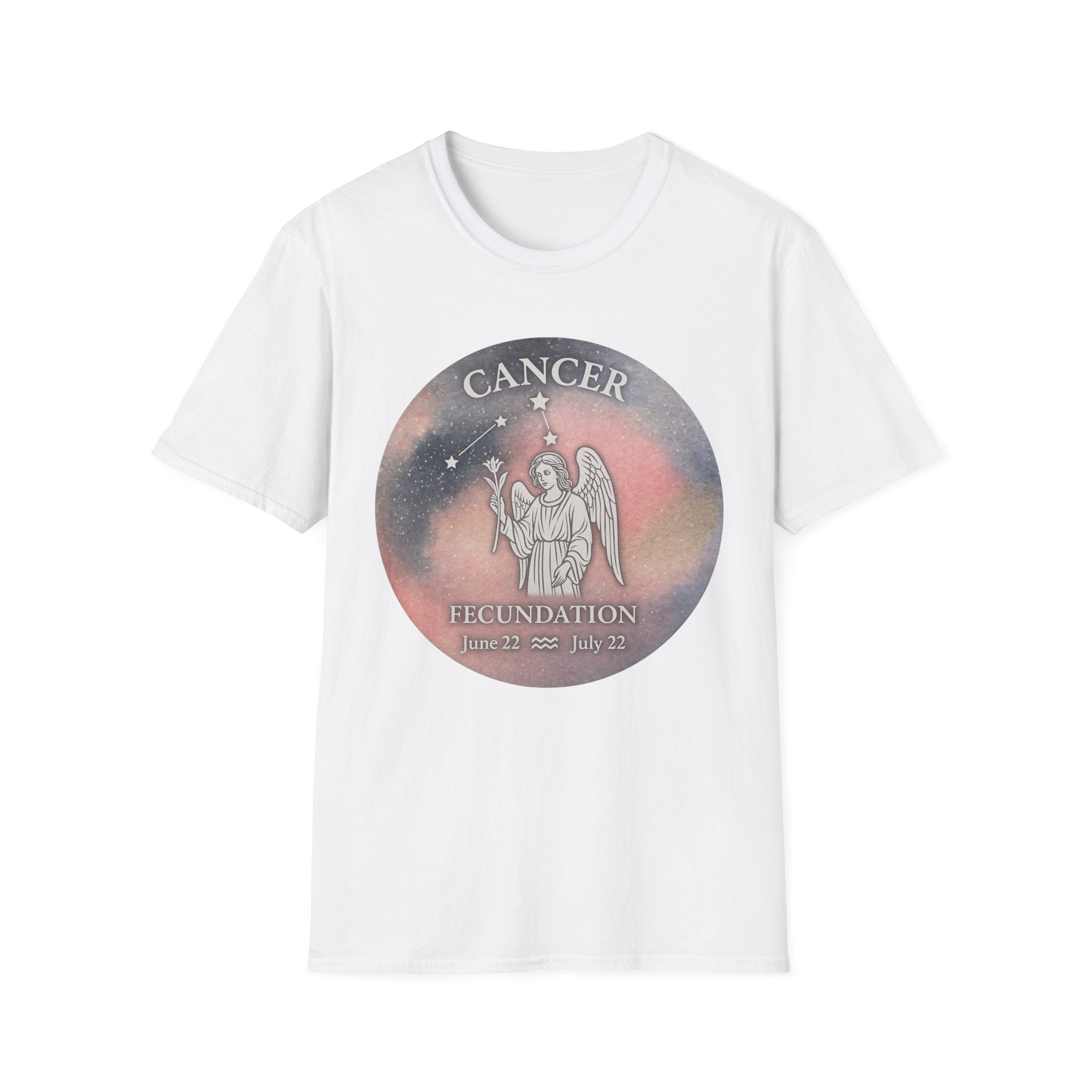 Cancer Zodiac Unisex Softstyle T-Shirt - Astrology Gift - June 22 to July 22