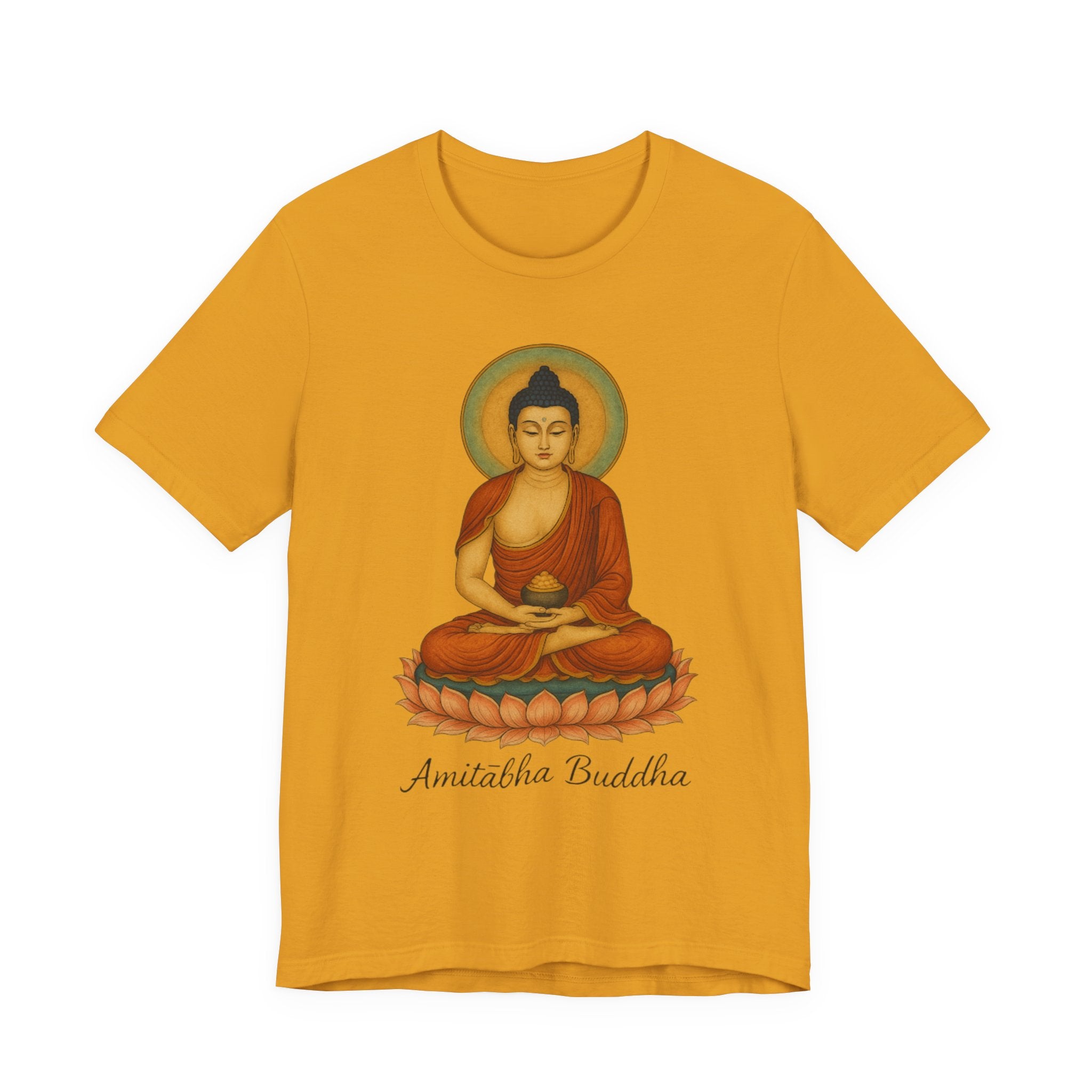 Amitabha Buddha Unisex Jersey Tee, Spiritual Shirt, Meditation, Buddhism, Yoga