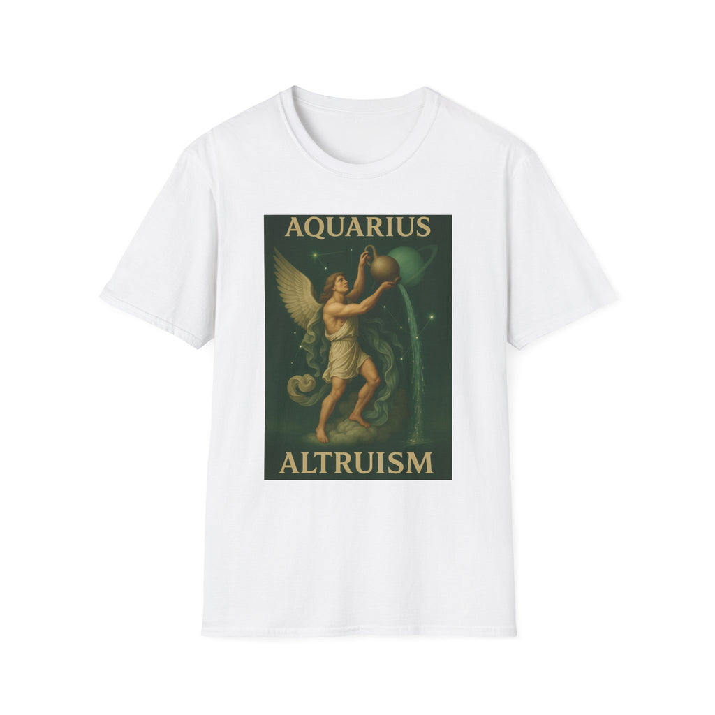Aquarius Altruism Unisex Softstyle T-Shirt - Celestial Zodiac Tee