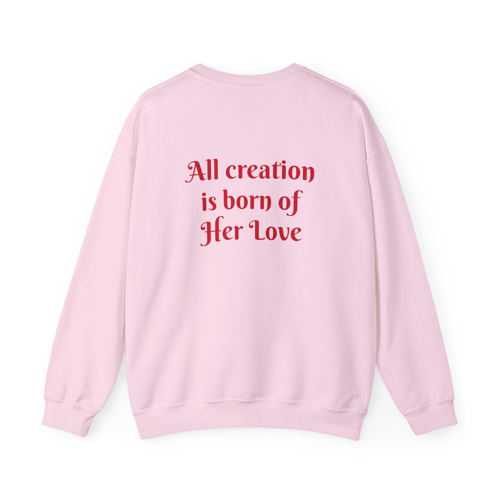 Divine Motherhood, Isis, Mary, Devaki - Unisex Heavy Blend™ Crewneck Sweatshirt