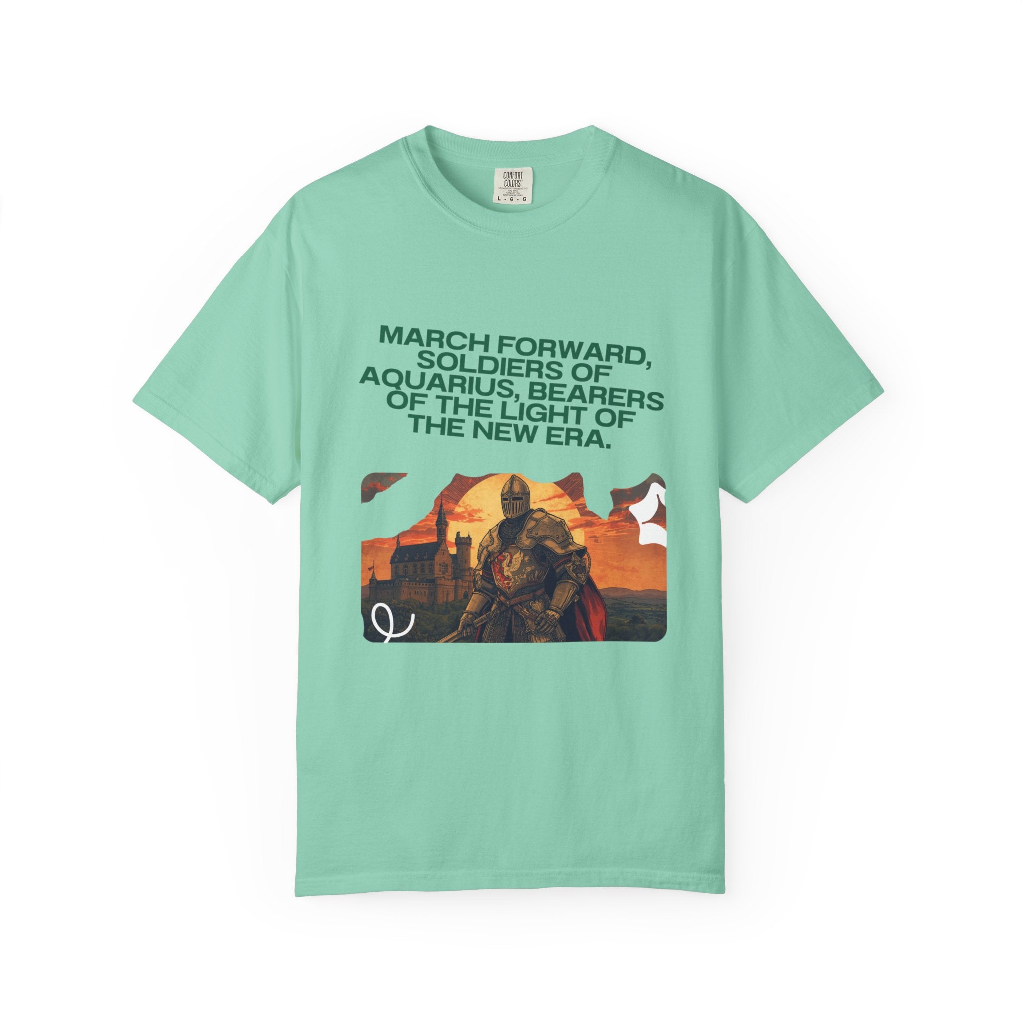 Aquarius Era T-Shirt — "March Forward, Soldiers of Aquarius"