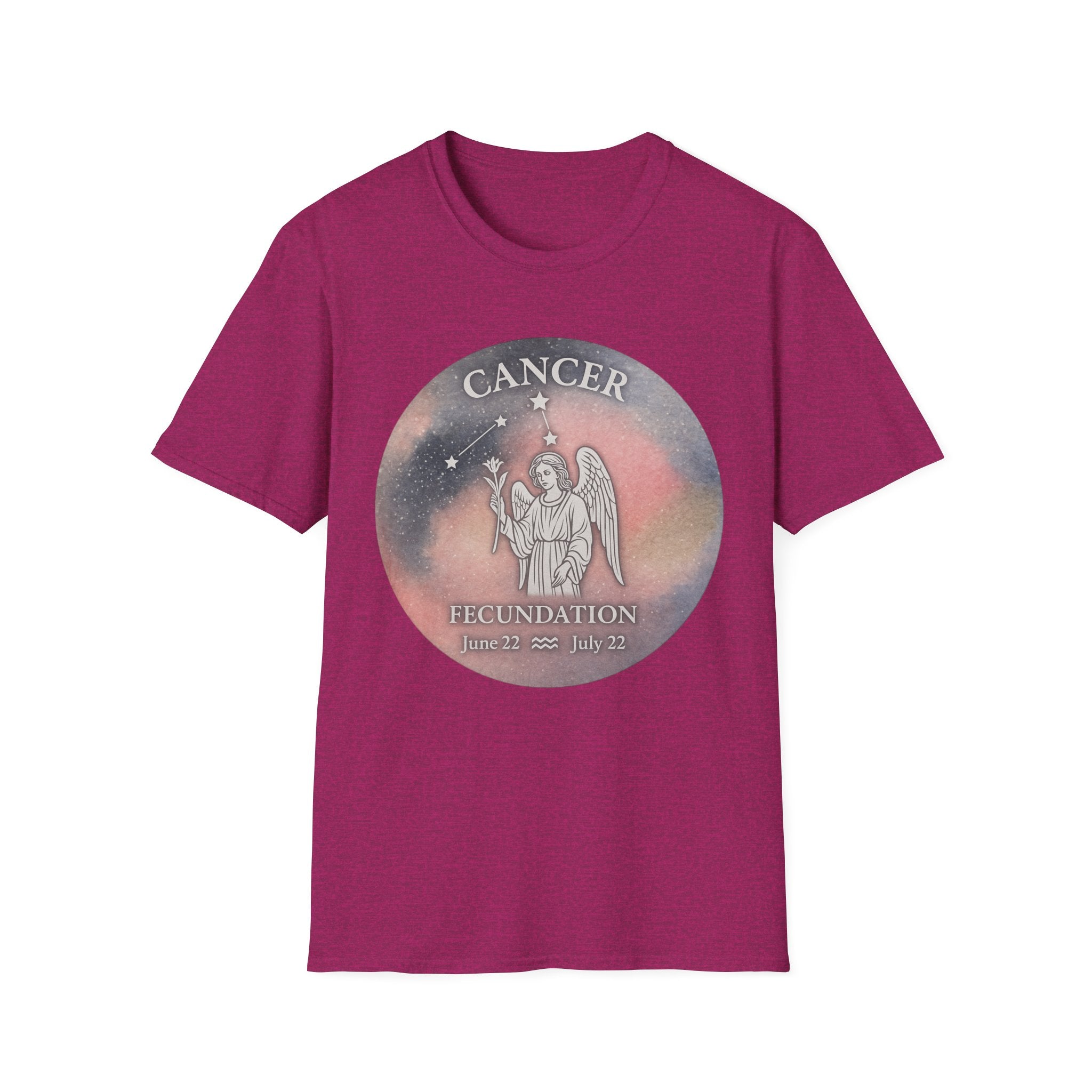 Cancer Zodiac Unisex Softstyle T-Shirt - Astrology Gift - June 22 to July 22
