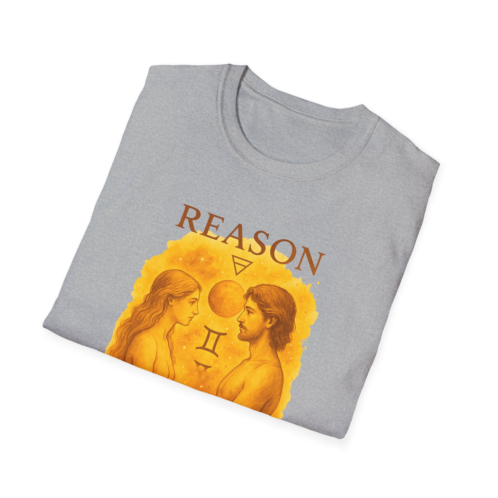 Gemini Zodiac T-Shirt - Astrology Lovers Unisex Tee | Born 05/21 to 06/21