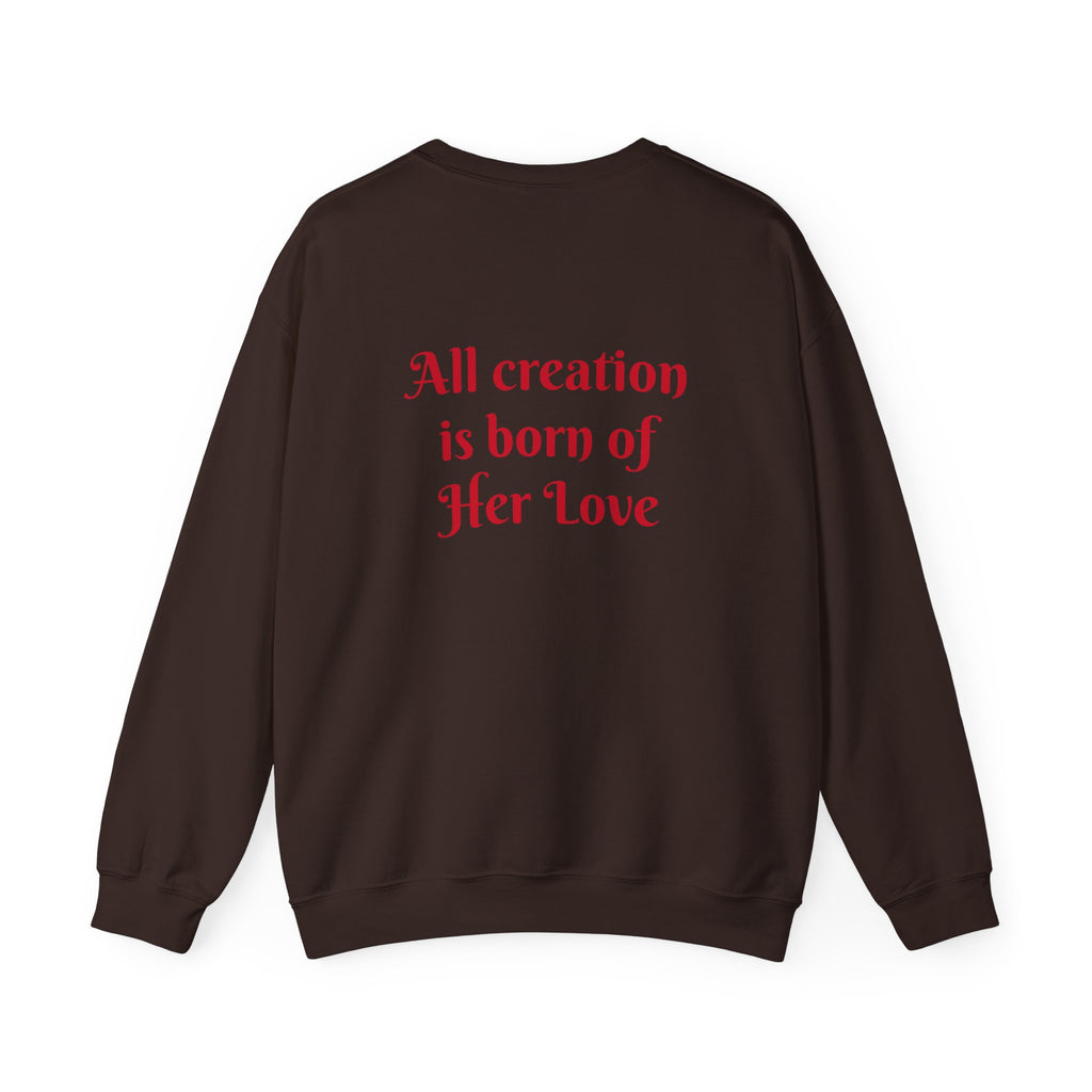 Divine Motherhood, Isis, Mary, Devaki - Unisex Heavy Blend™ Crewneck Sweatshirt