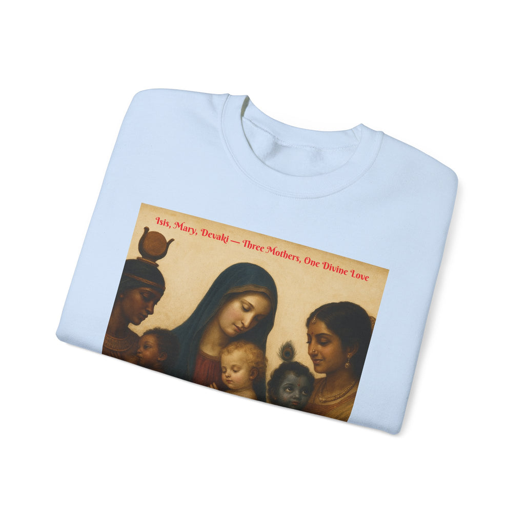 Divine Motherhood, Isis, Mary, Devaki - Unisex Heavy Blend™ Crewneck Sweatshirt