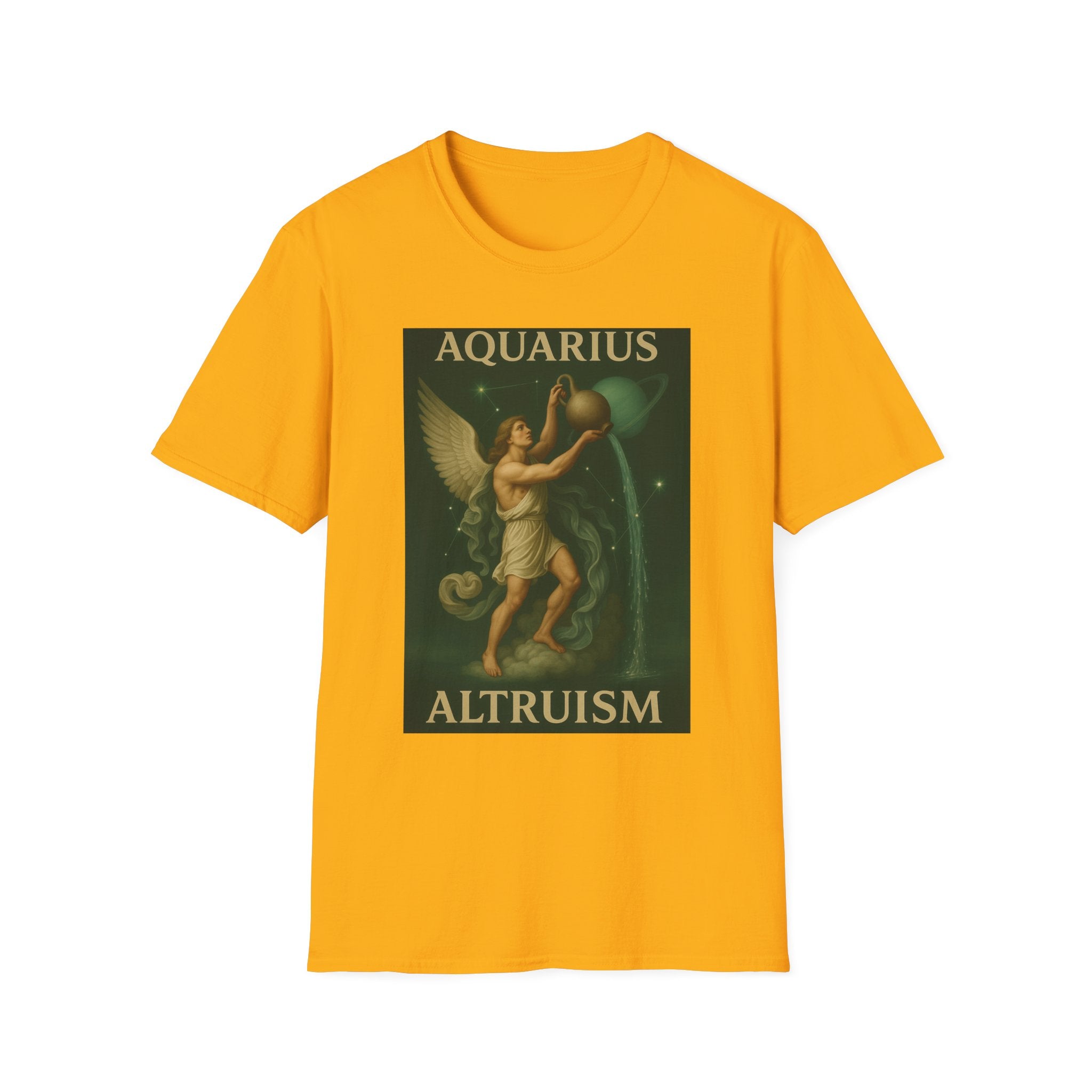 Aquarius Altruism Unisex Softstyle T-Shirt - Celestial Zodiac Tee
