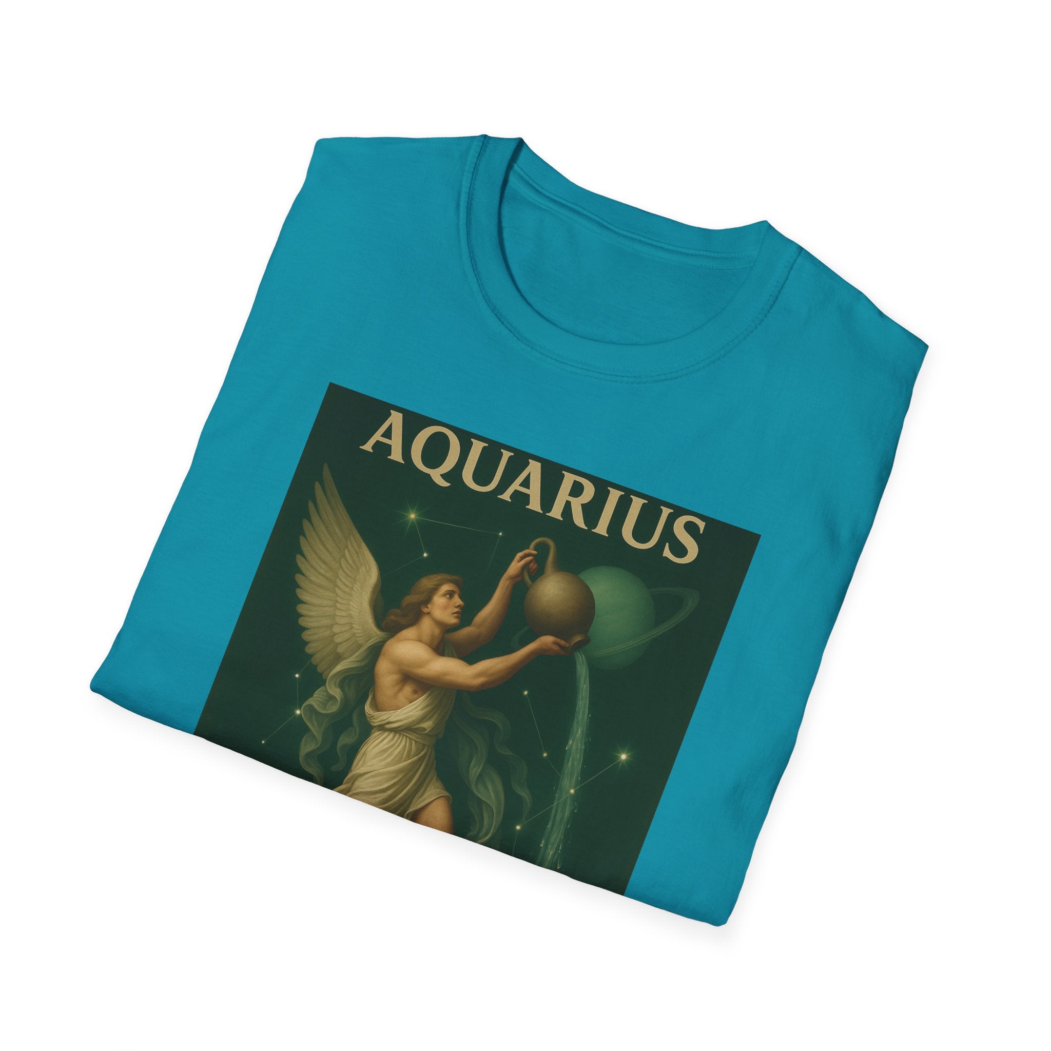 Aquarius Altruism Unisex Softstyle T-Shirt - Celestial Zodiac Tee