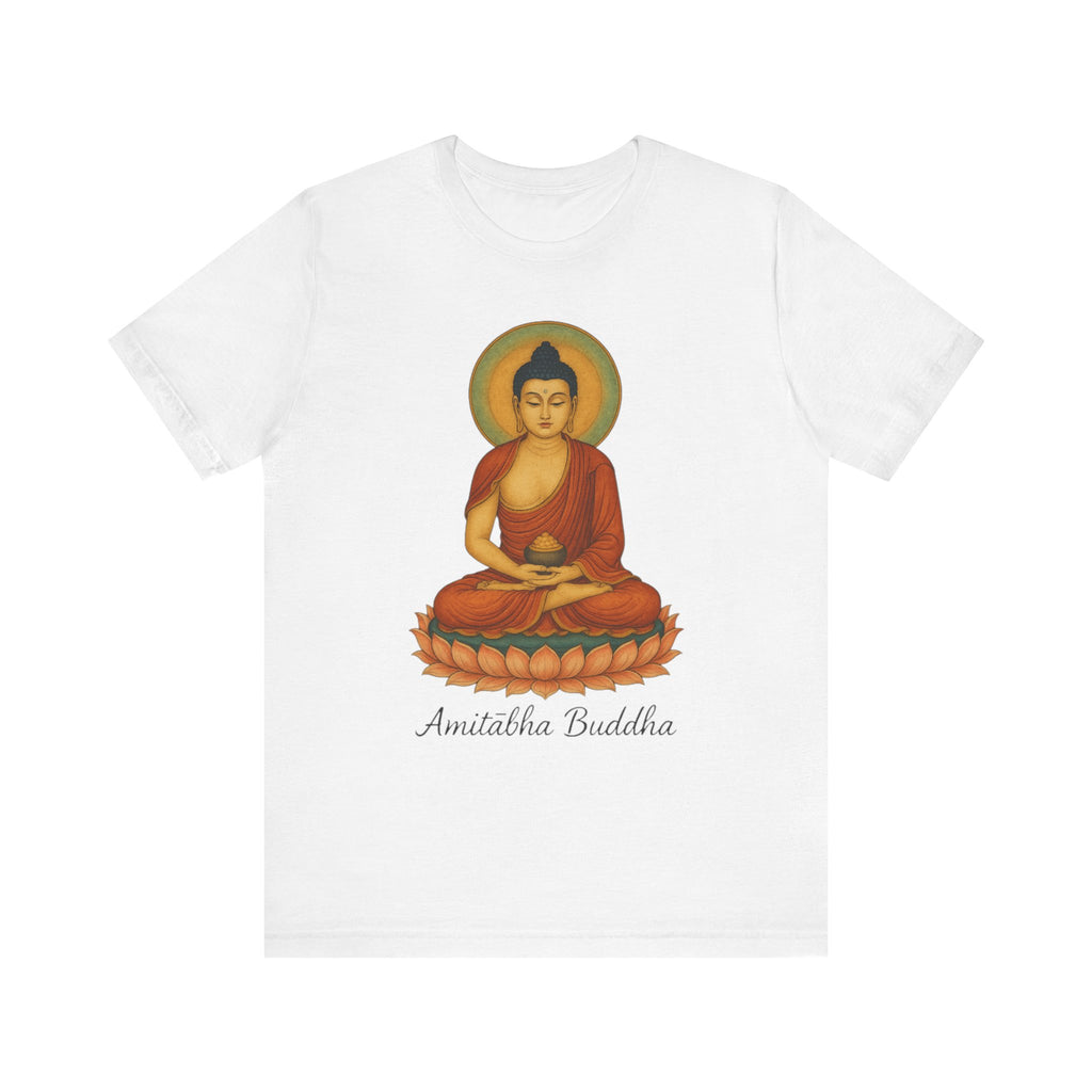 Amitabha Buddha Unisex Jersey Tee, Spiritual Shirt, Meditation, Buddhism, Yoga