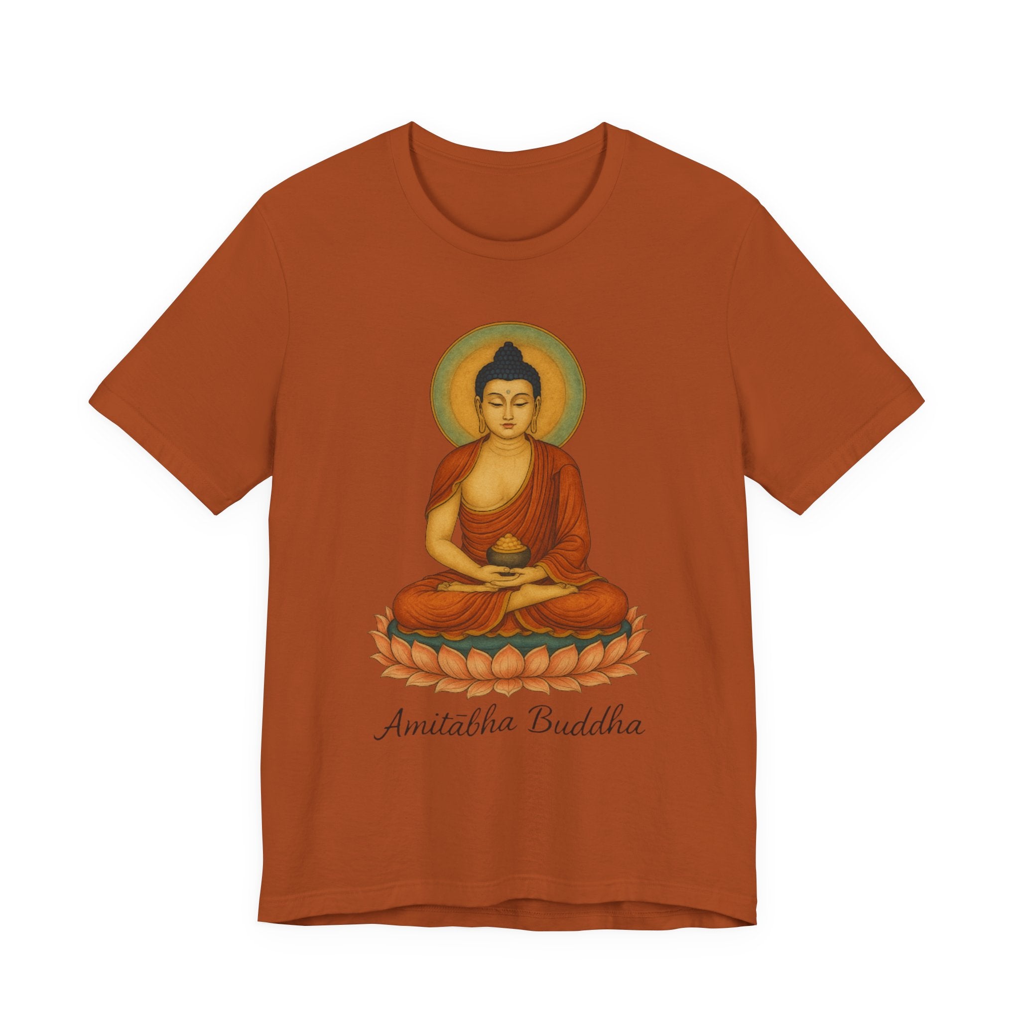 Amitabha Buddha Unisex Jersey Tee, Spiritual Shirt, Meditation, Buddhism, Yoga