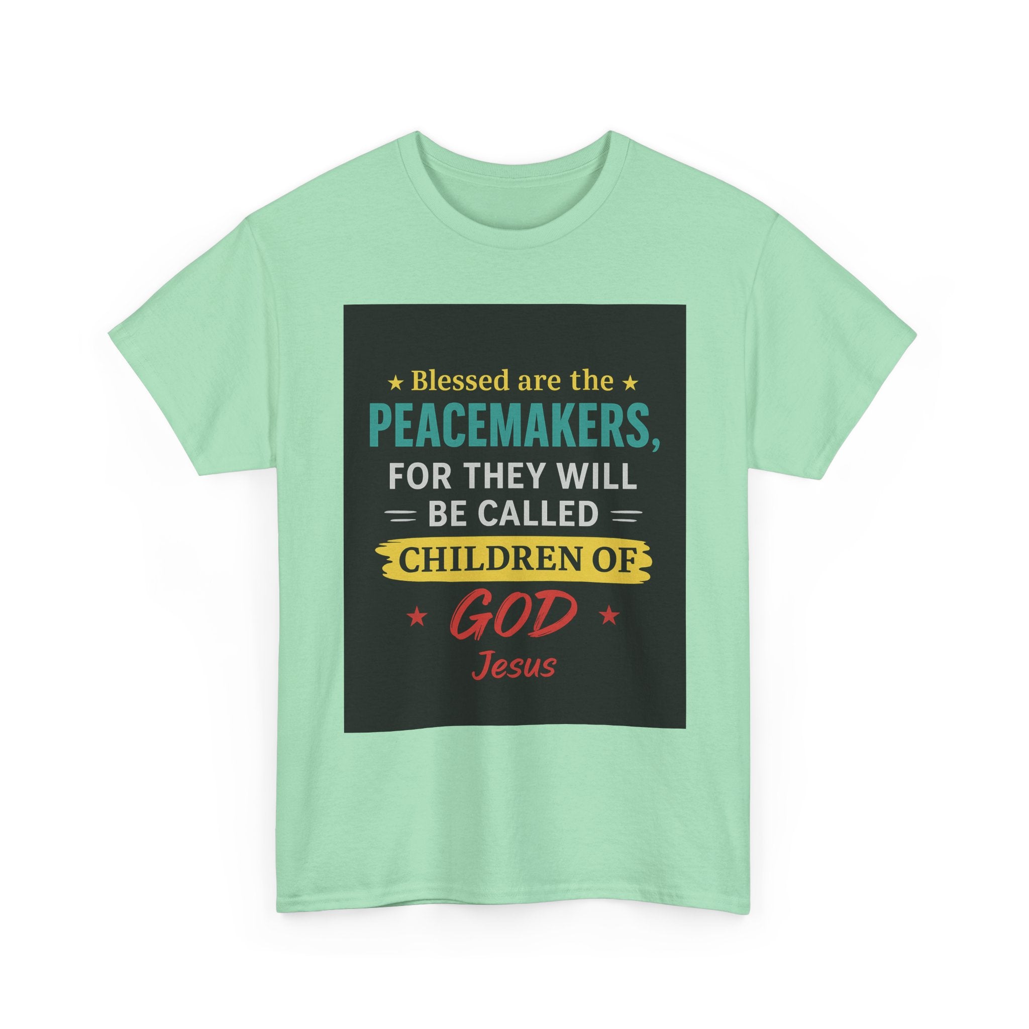 Christian Peacemaker Tee, Blessed are the Peacemakers Shirt, Faith-Based
