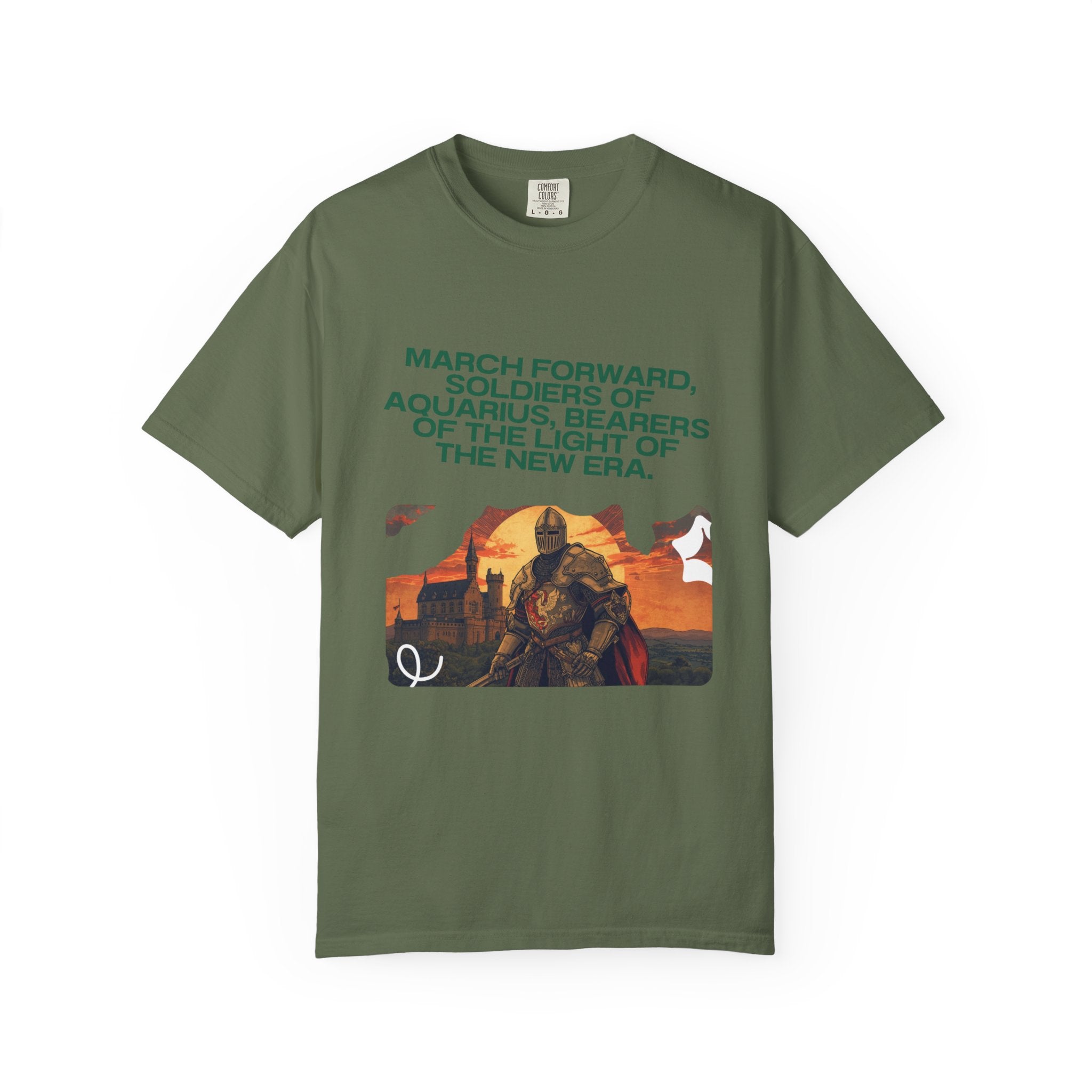 Aquarius Era T-Shirt — "March Forward, Soldiers of Aquarius"