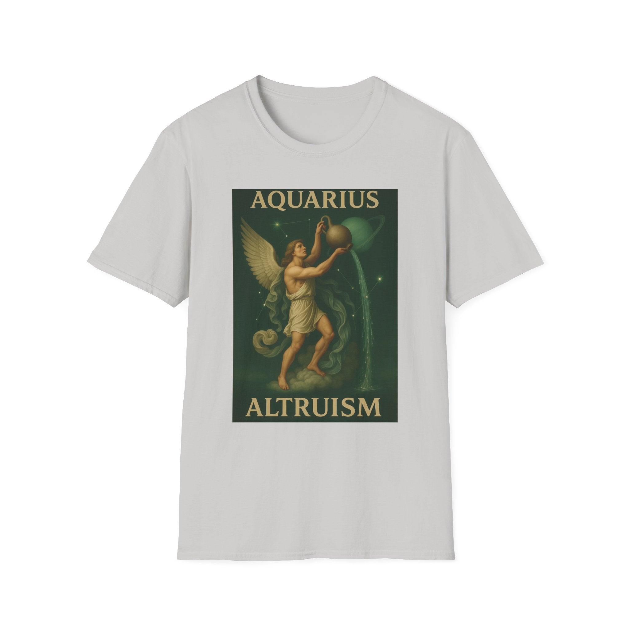 Aquarius Altruism Unisex Softstyle T-Shirt - Celestial Zodiac Tee