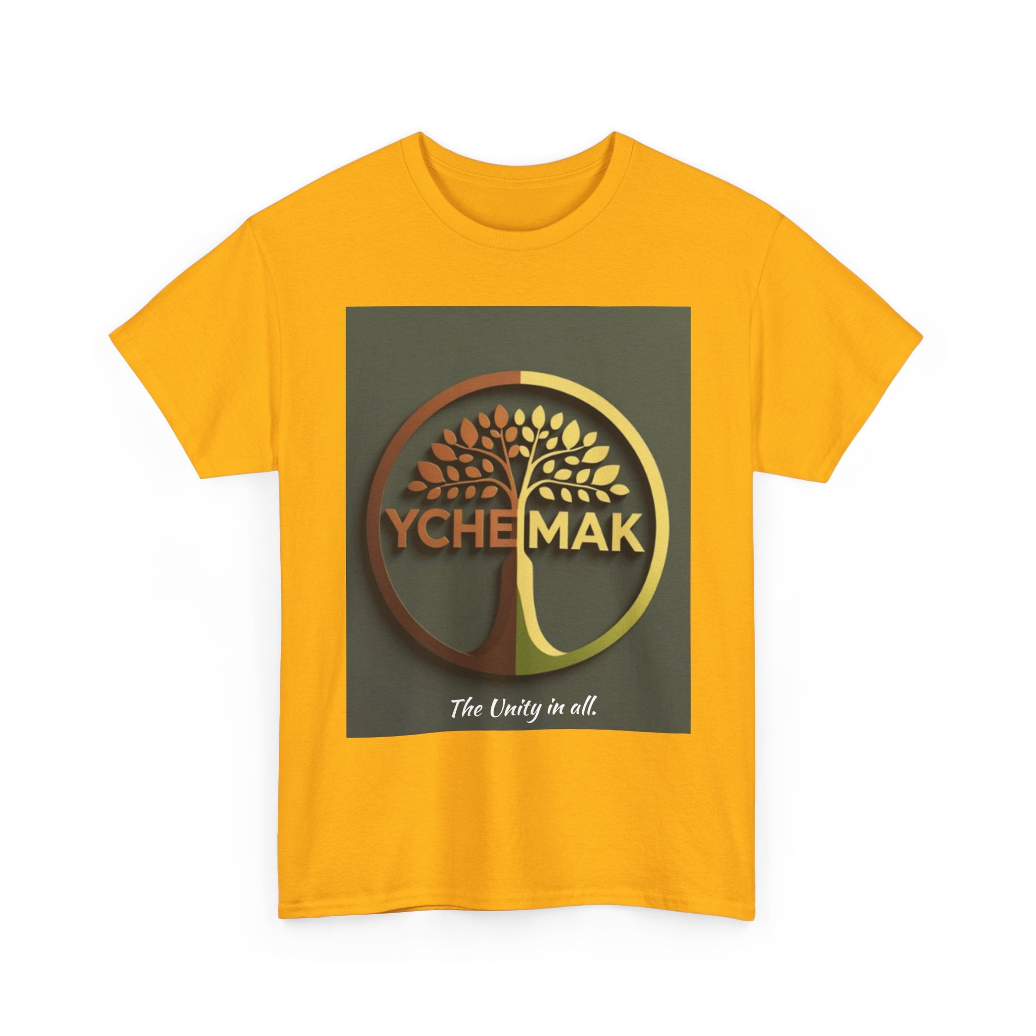 YCHEMAK Logo T-Shirt — "The Unity in All" Graphic Tee.