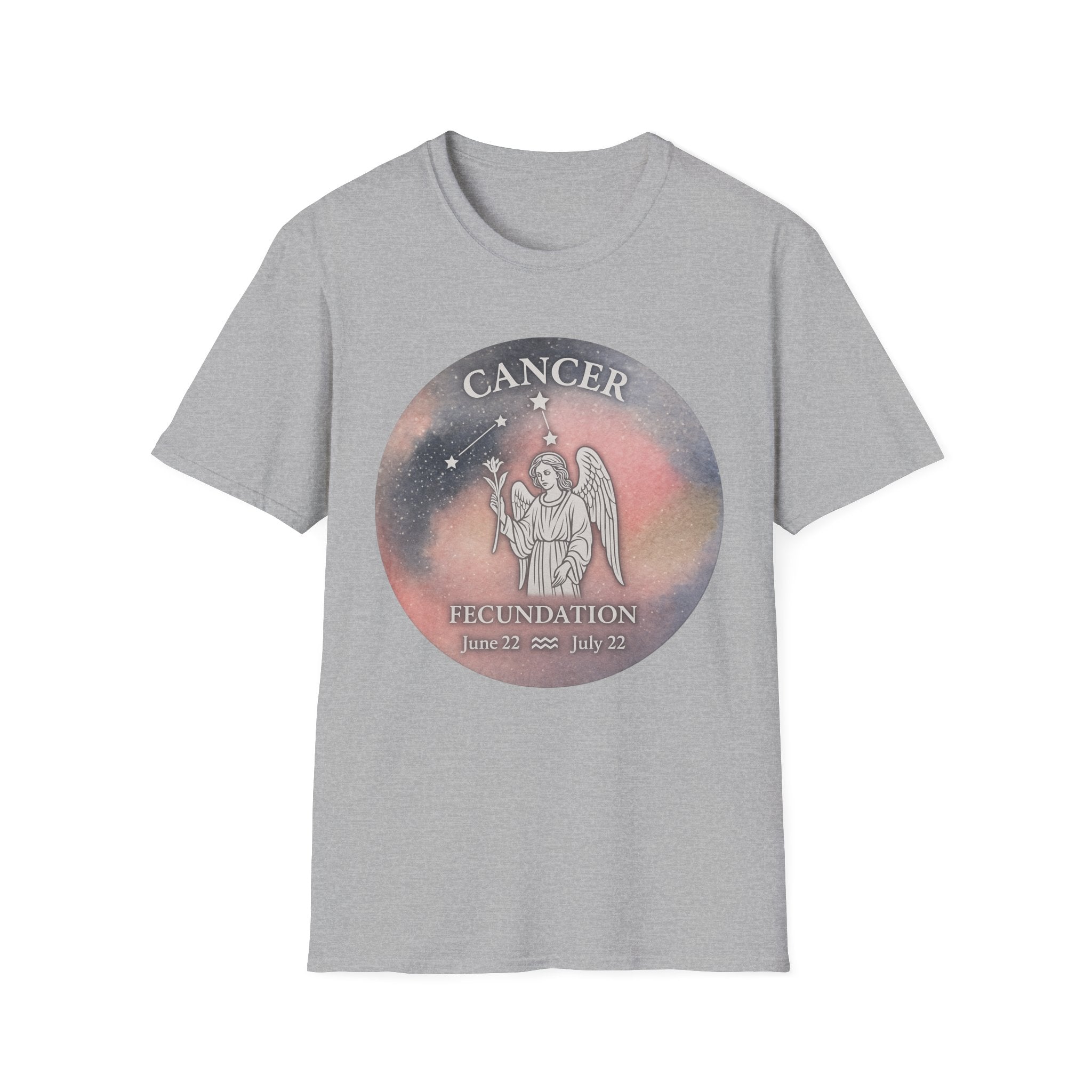Cancer Zodiac Unisex Softstyle T-Shirt - Astrology Gift - June 22 to July 22