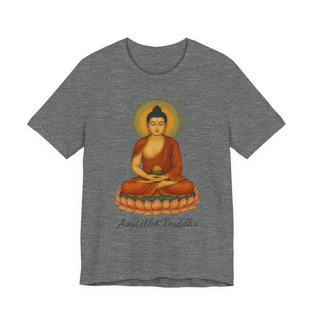 Amitabha Buddha Unisex Jersey Tee, Spiritual Shirt, Meditation, Buddhism, Yoga