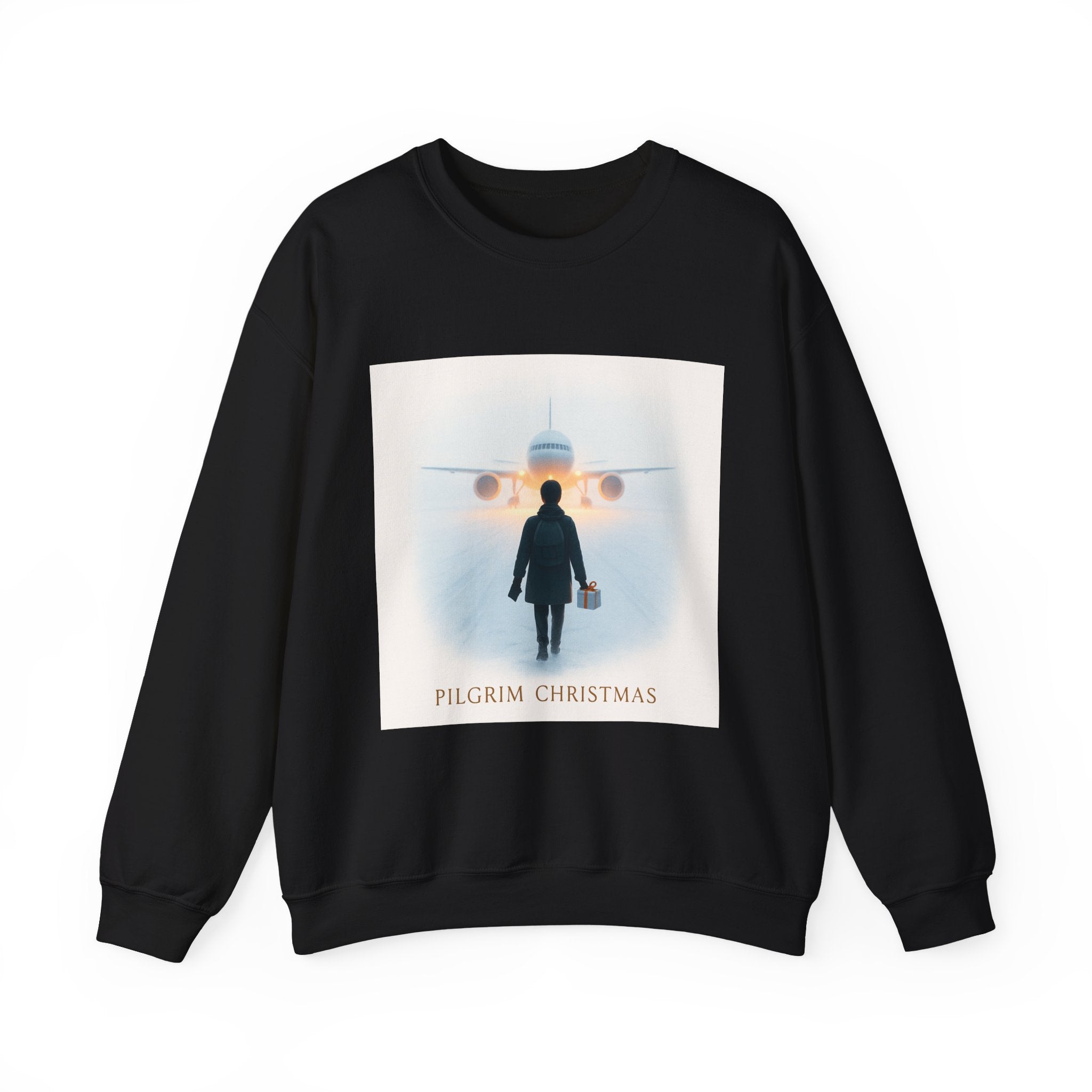 Pilgrim Christmas Sweatshirt — Travel-Themed Holiday Crewneck