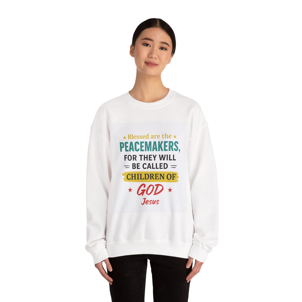 Blessed Are the Peacemakers Crewneck Sweatshirt, Unisex Sweatshirt, Christian,