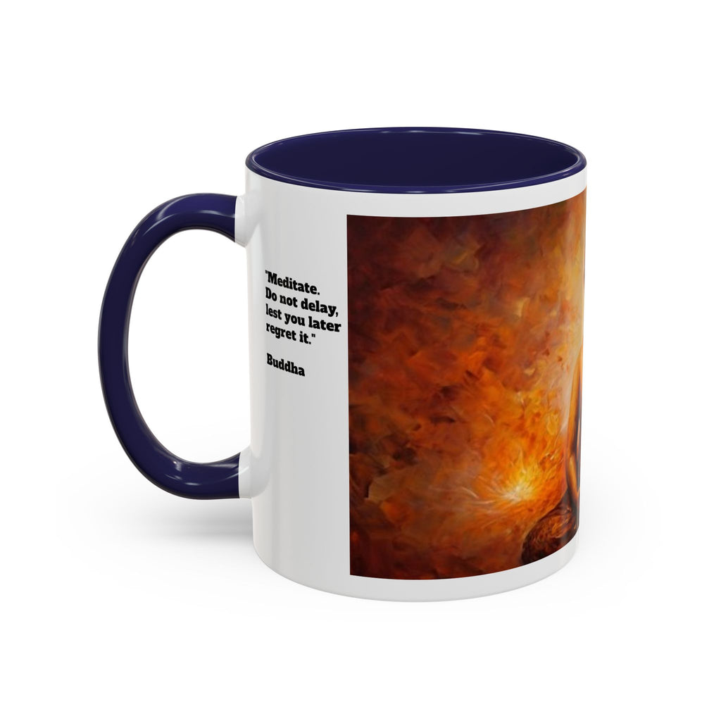 Meditative Buddha Coffee Mug | Zen Tea Cup for Yoga Lovers, Gift for