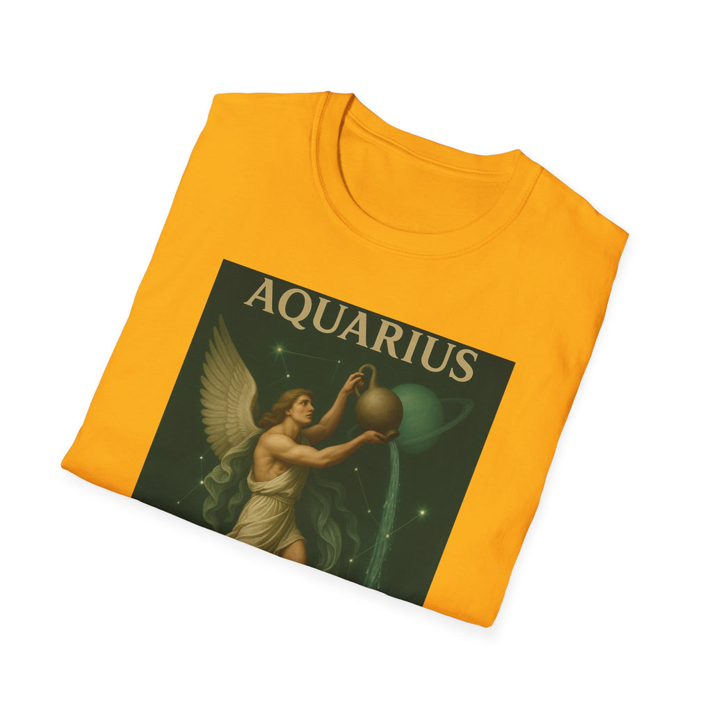 Aquarius Altruism Unisex Softstyle T-Shirt - Celestial Zodiac Tee