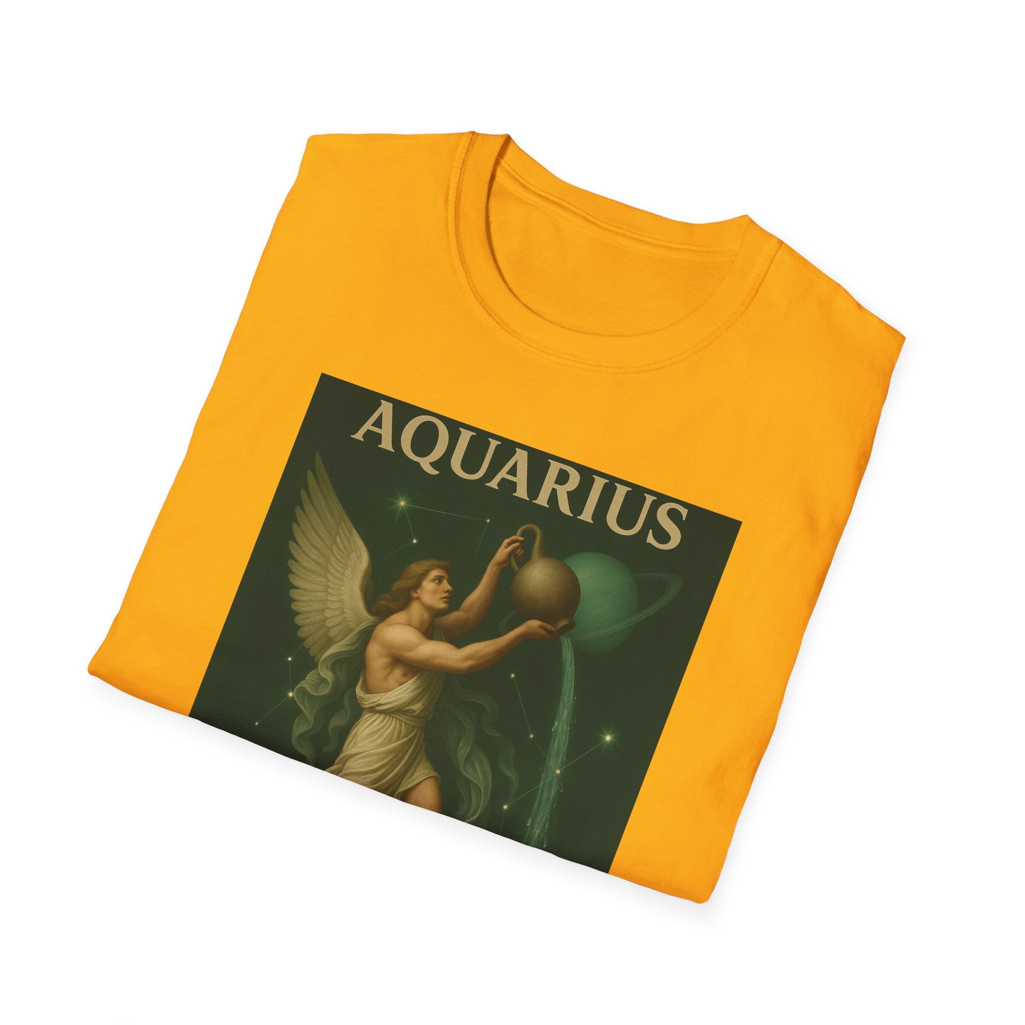 Aquarius Altruism Unisex Softstyle T-Shirt - Celestial Zodiac Tee
