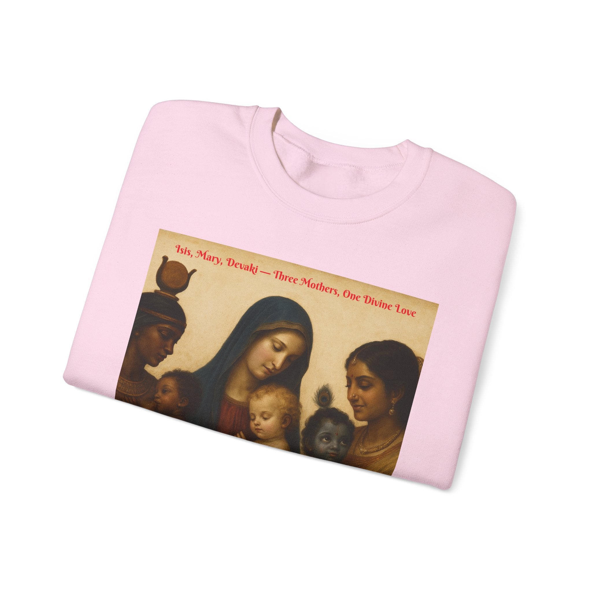 Divine Motherhood, Isis, Mary, Devaki - Unisex Heavy Blend™ Crewneck Sweatshirt