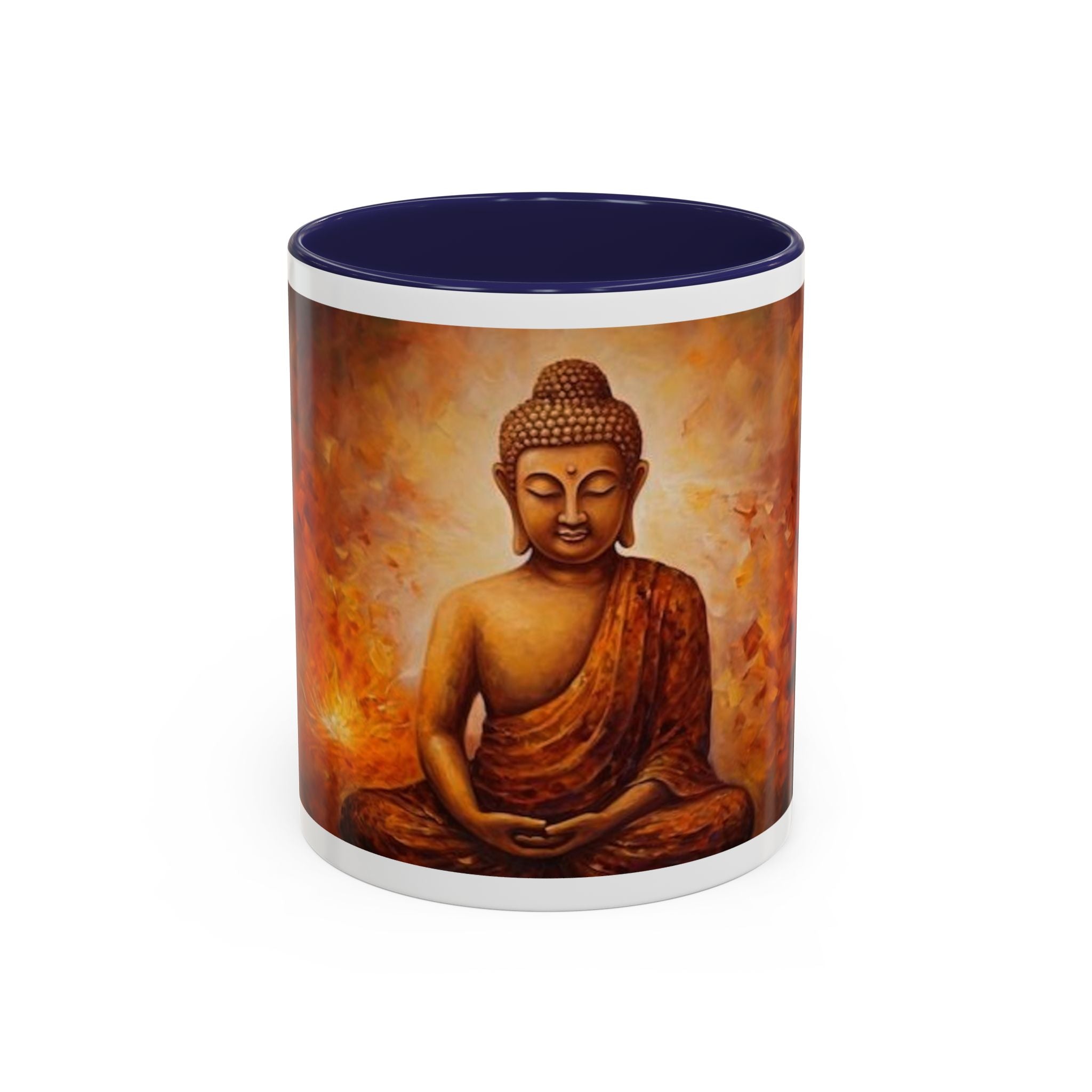 Meditative Buddha Coffee Mug | Zen Tea Cup for Yoga Lovers, Gift for