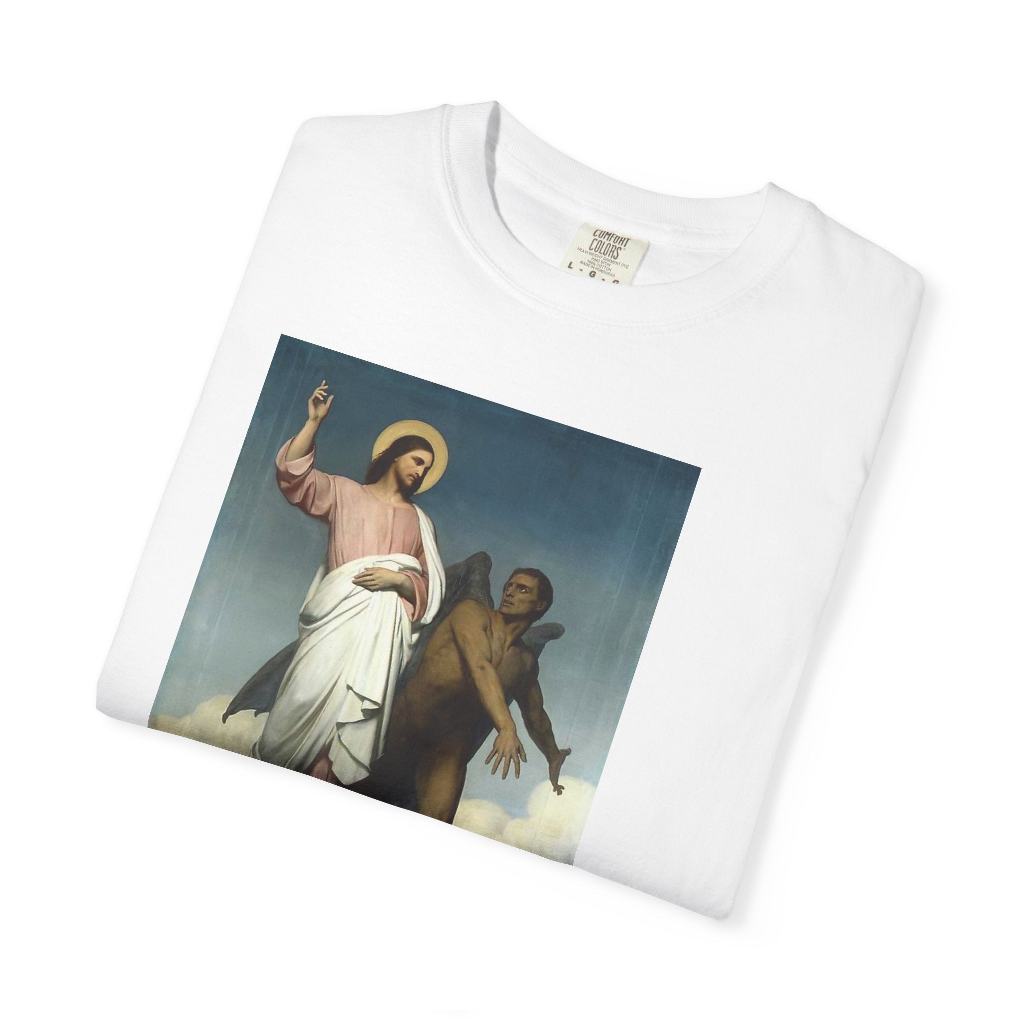 Inspirational T-Shirt, Vintage Religious Art Tee, Faith-Based Apparel, Unisex Christian Top, Gift for Believers & Spirituality