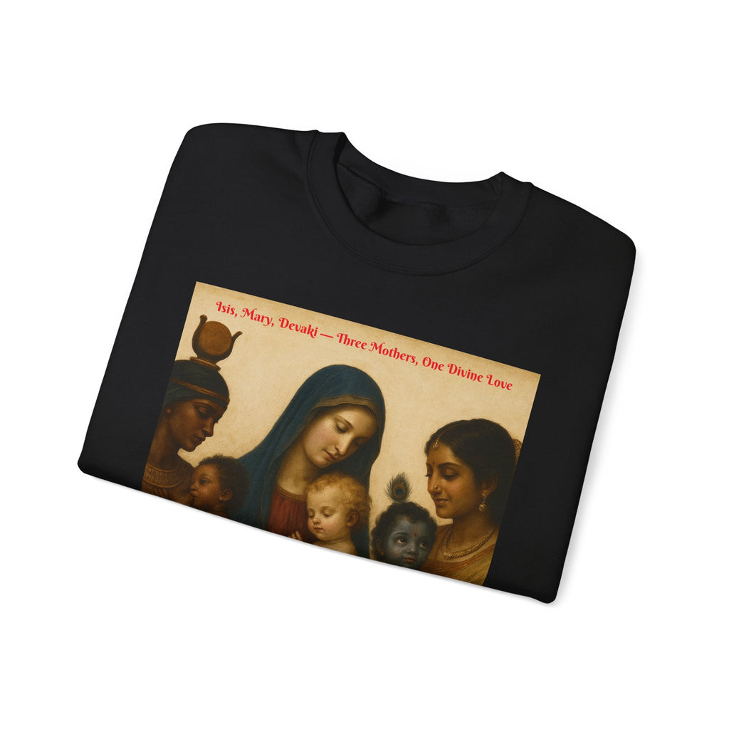 Divine Motherhood, Isis, Mary, Devaki - Unisex Heavy Blend™ Crewneck Sweatshirt