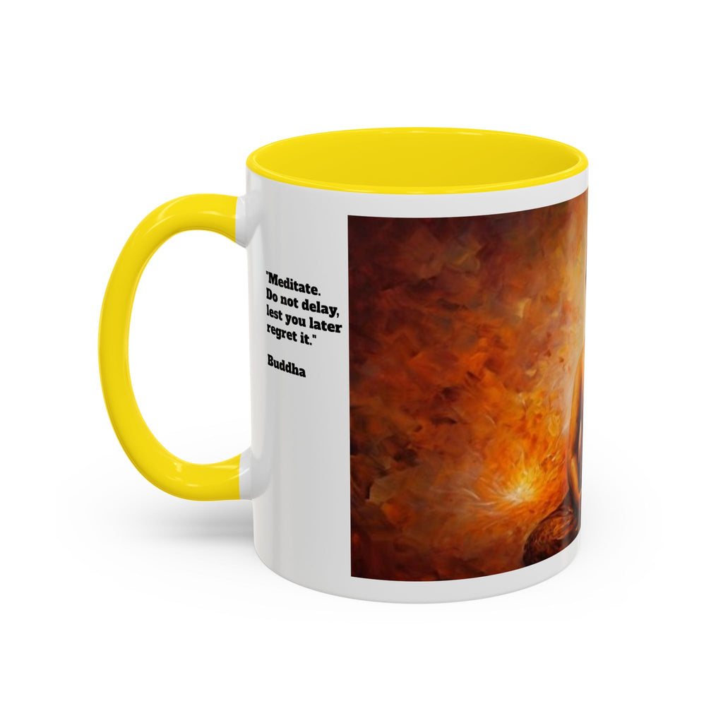 Meditative Buddha Coffee Mug | Zen Tea Cup for Yoga Lovers, Gift for