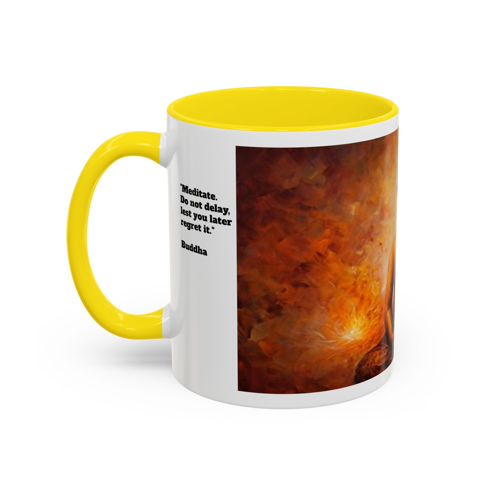 Meditative Buddha Coffee Mug | Zen Tea Cup for Yoga Lovers, Gift for