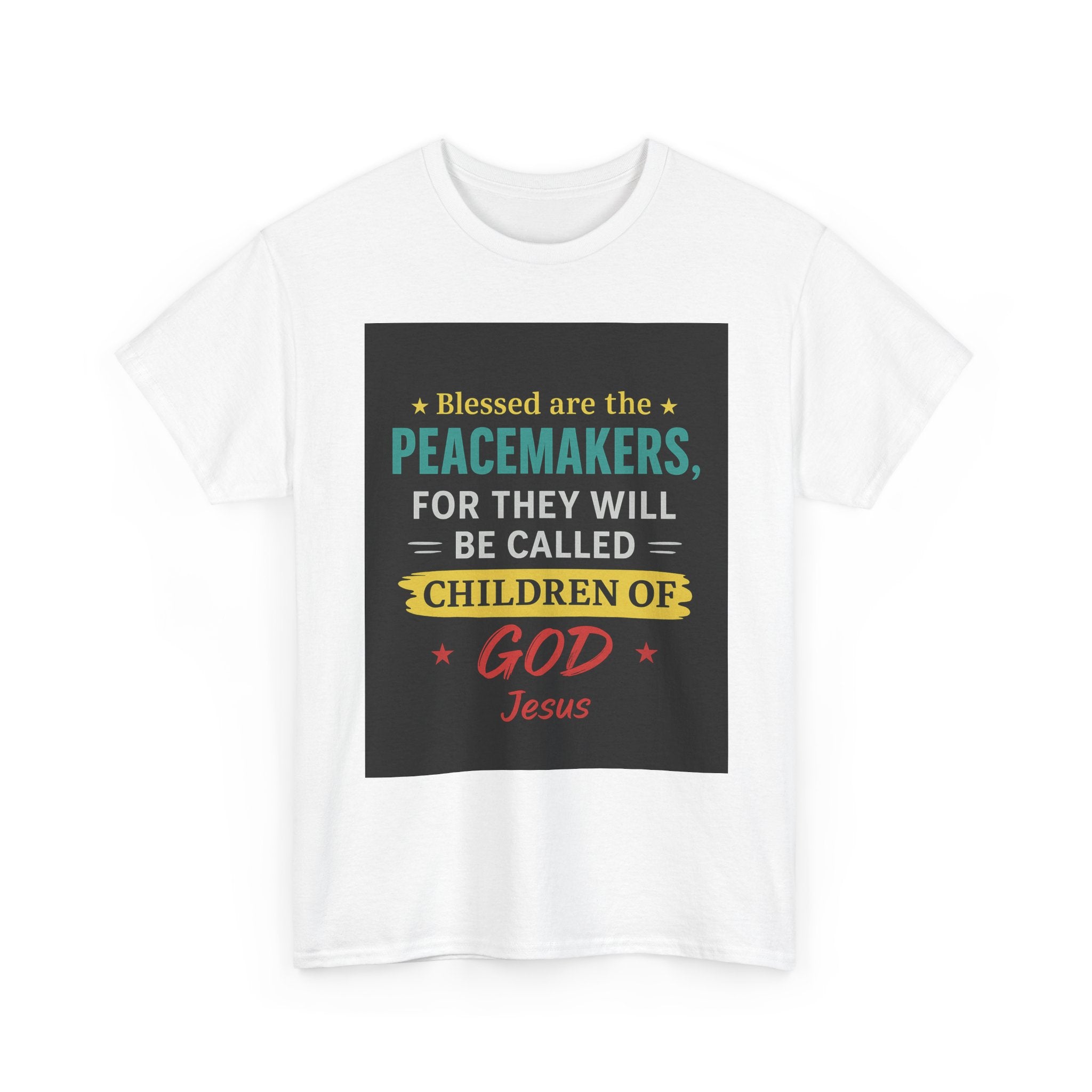 Christian Peacemaker Tee, Blessed are the Peacemakers Shirt, Faith-Based